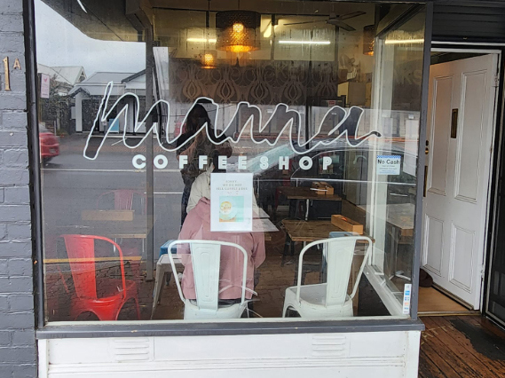 It looks like any other cafe, and is helpfully titled Manna Coffee Shop.Except that's perhaps the one thing it doesn't sell.