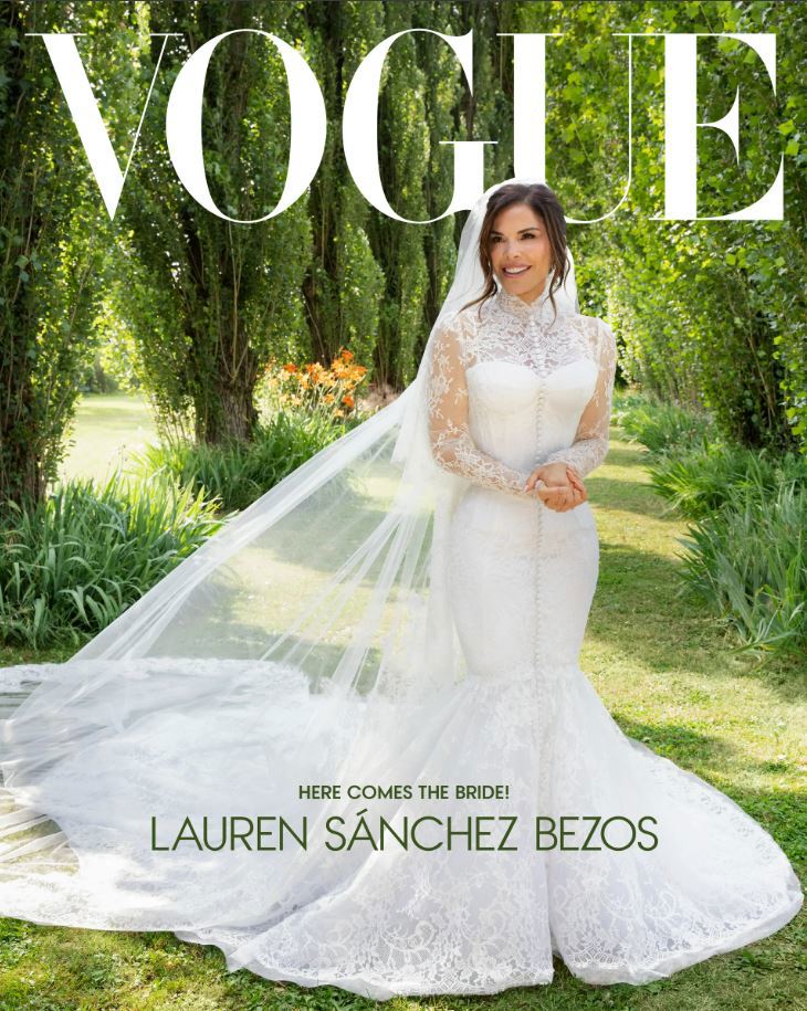 Lauren Sanchez Vogue Magazine cover jeff bezos wedding