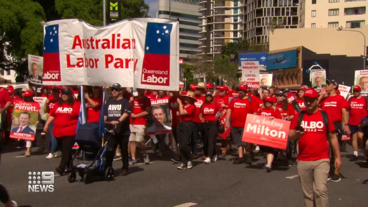 Labour Day march takes place in Brisbane CBD