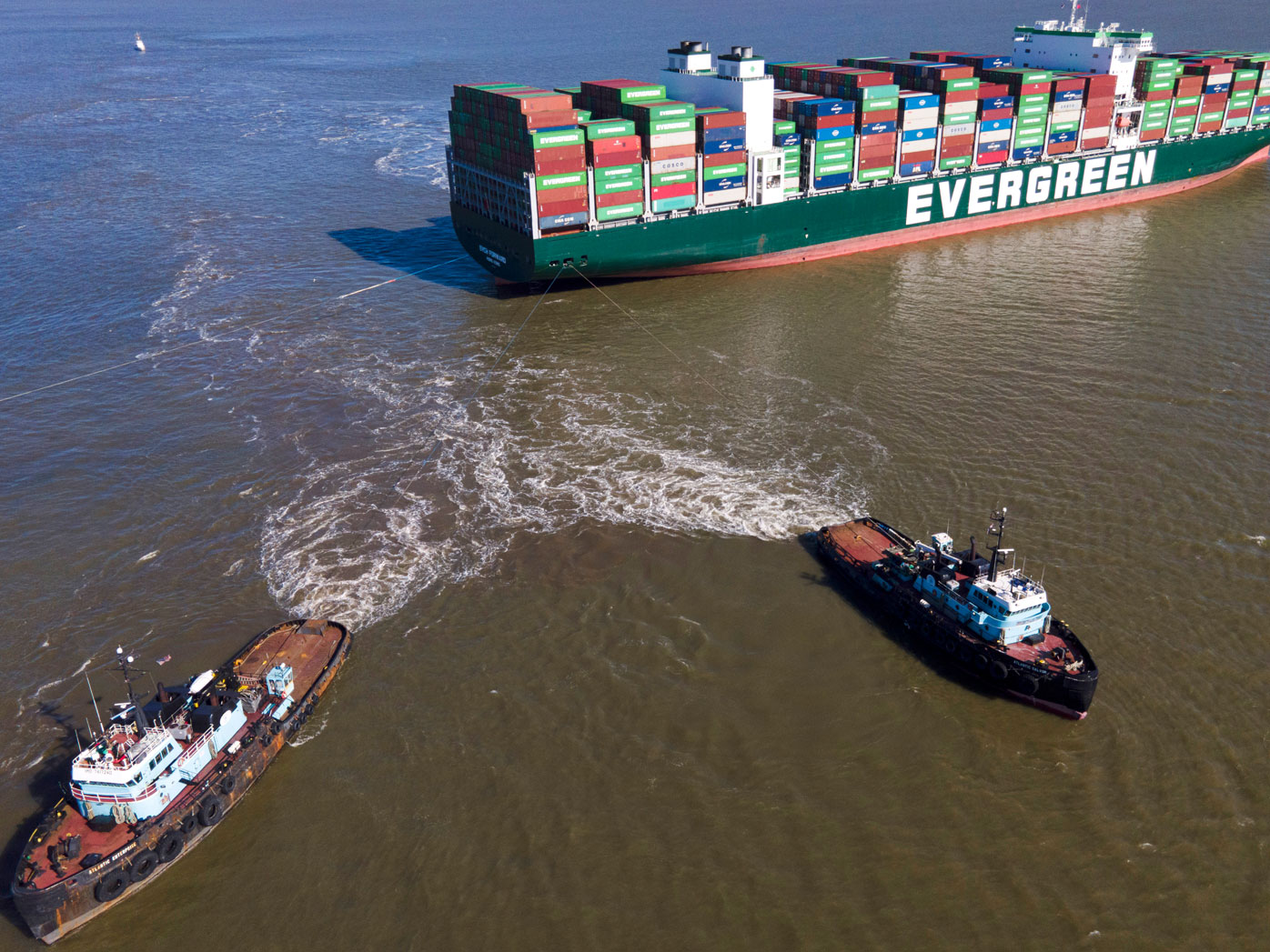 Officials haven't yet determined what caused the ship to run aground