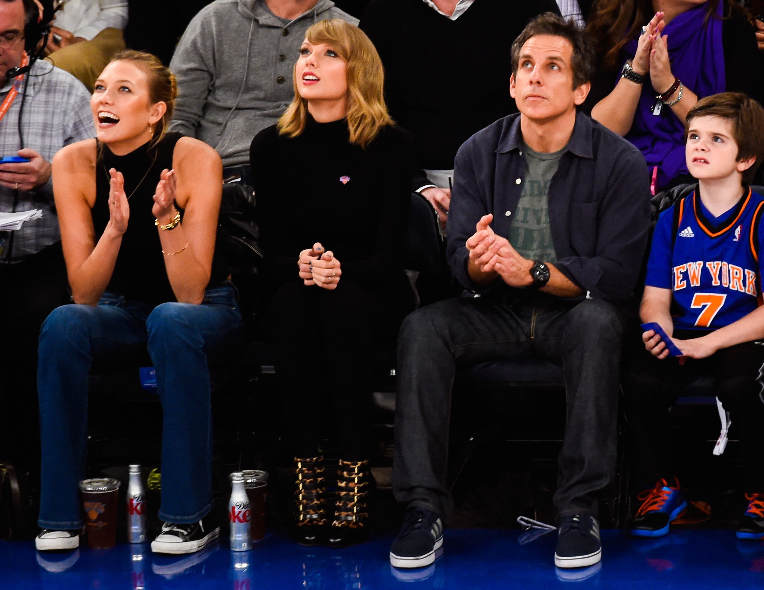 during a game at Madison Square Garden on October 29, 2014 in New York City. NOTE TO USER: User expressly acknowledges and agrees that, by downloading and/or using this photograph, user is consenting to the terms and conditions of the Getty Images License Agreement.  (Photo by Alex Goodlett/Getty Images)