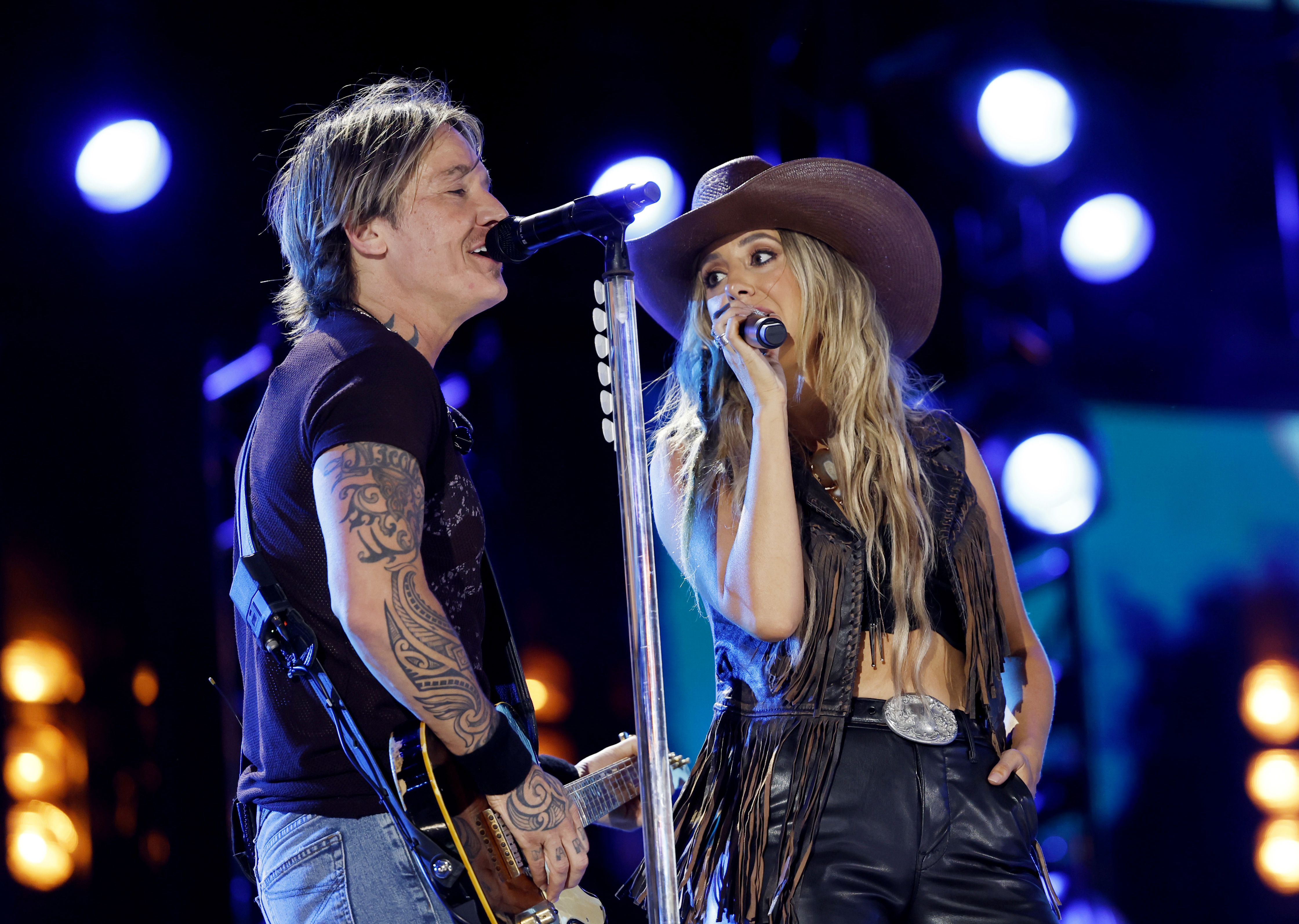 Keith Urban and Lainey Wilson