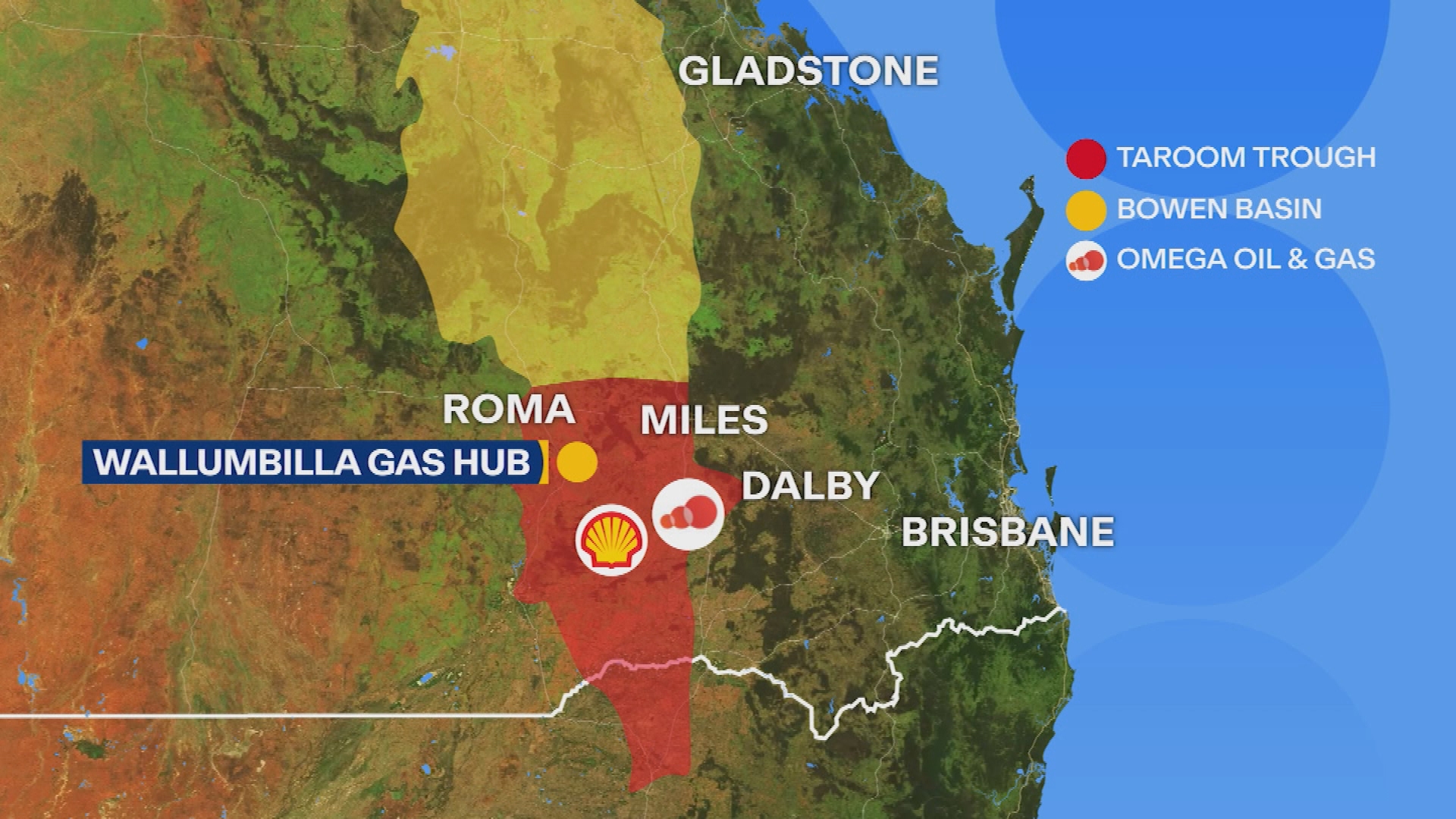 The Taroom Trough is just 300km north of Brisbane.
