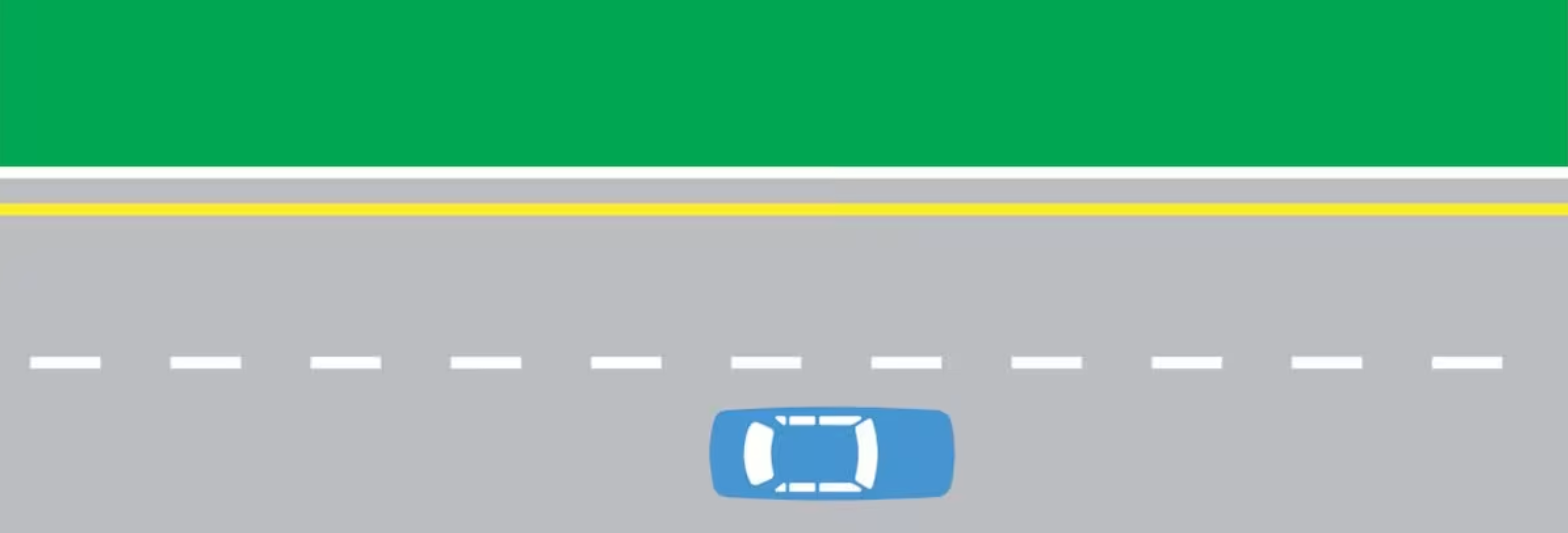 A complete yellow line, as seen in the ﻿viral video, means no cars can stop there except in an emergency.