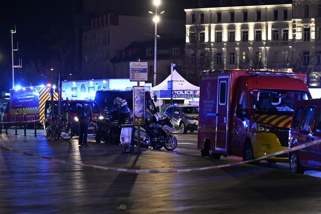 Two trams collided in Strasbourg in eastern France on Saturday, causing dozens of injuries