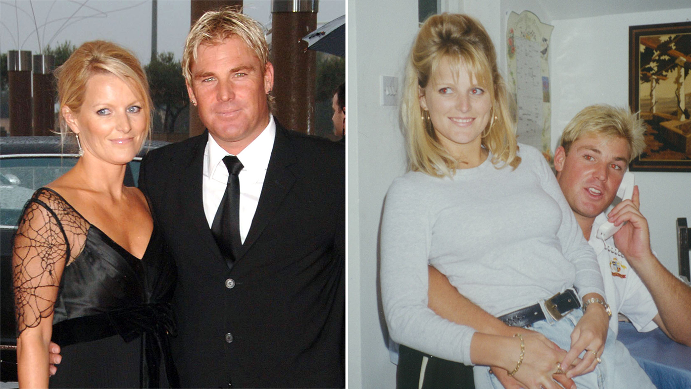 Shane Warne and Simone Callahan.