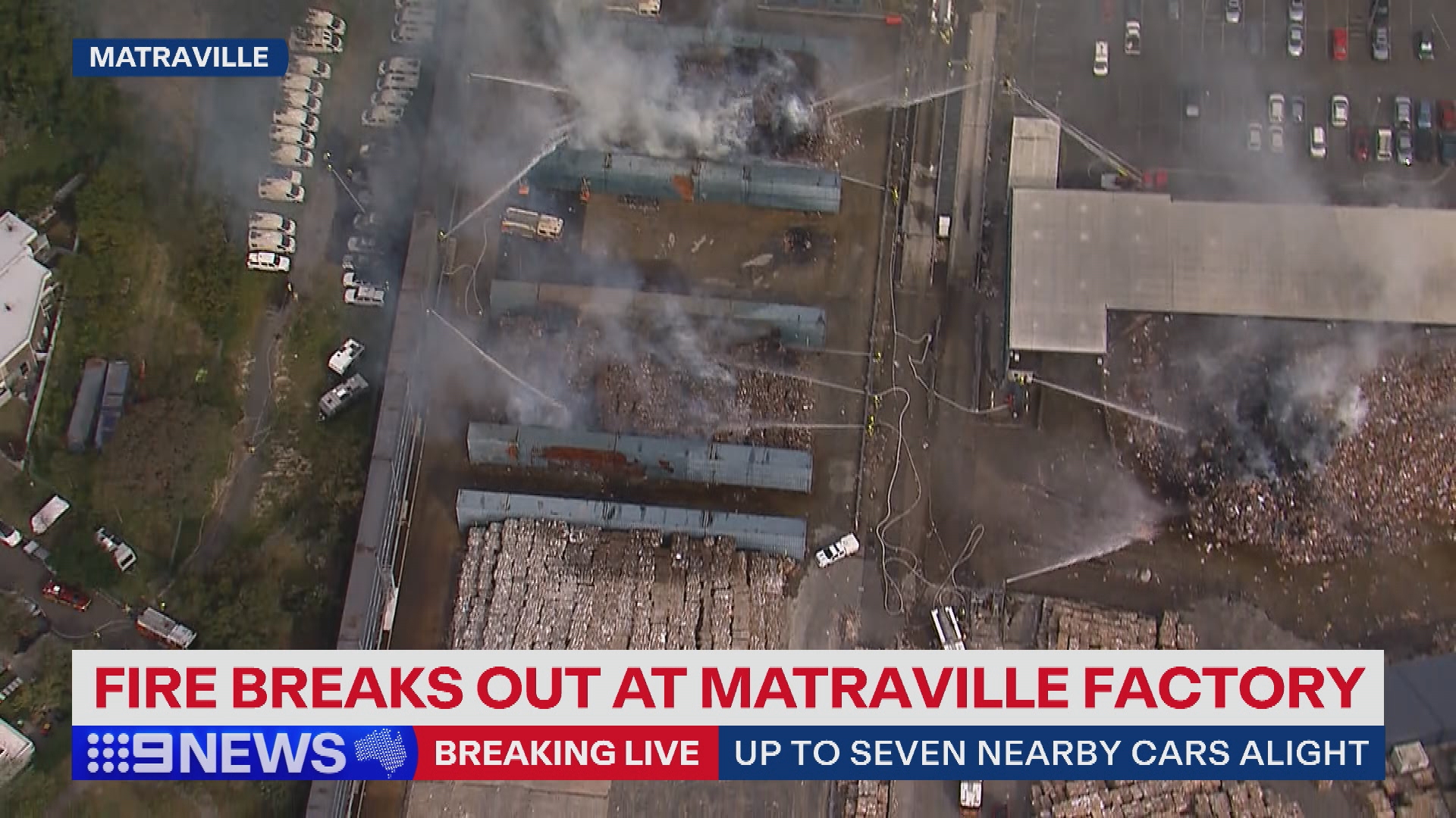 A factory on the corner of Botany and Bumborah Point Road in Matraville has set alight.