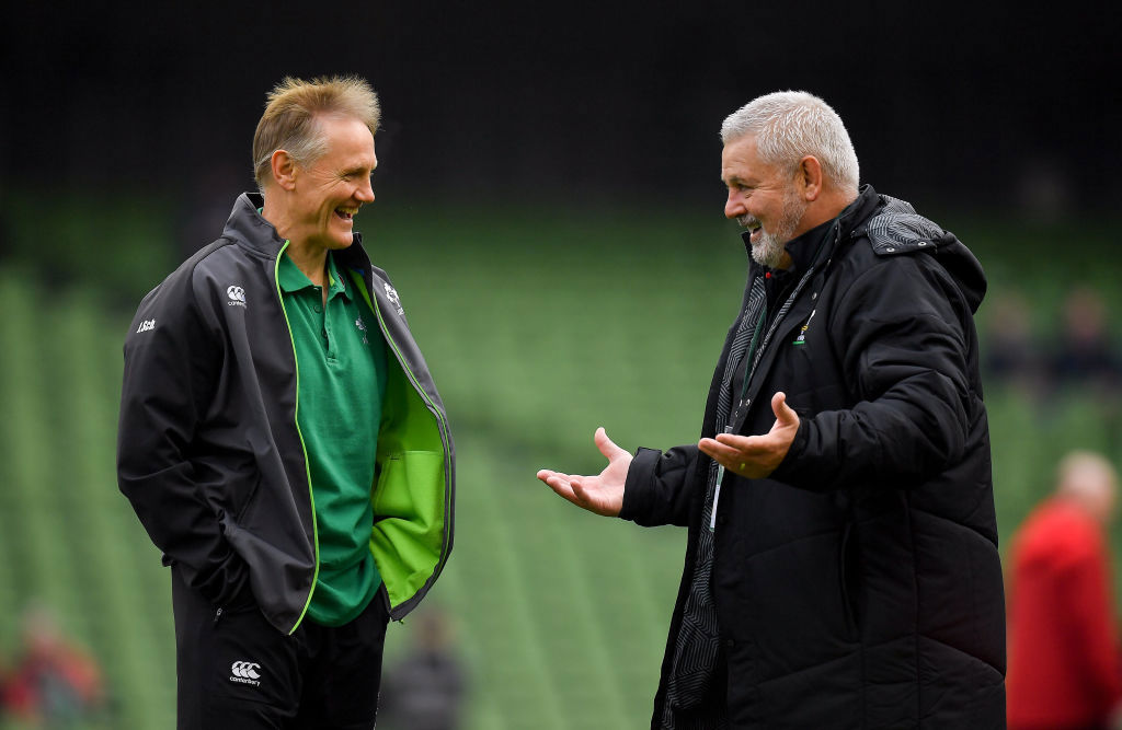 Ireland coach Joe Schmidt and Wales coach Warren Gatland in 2018.