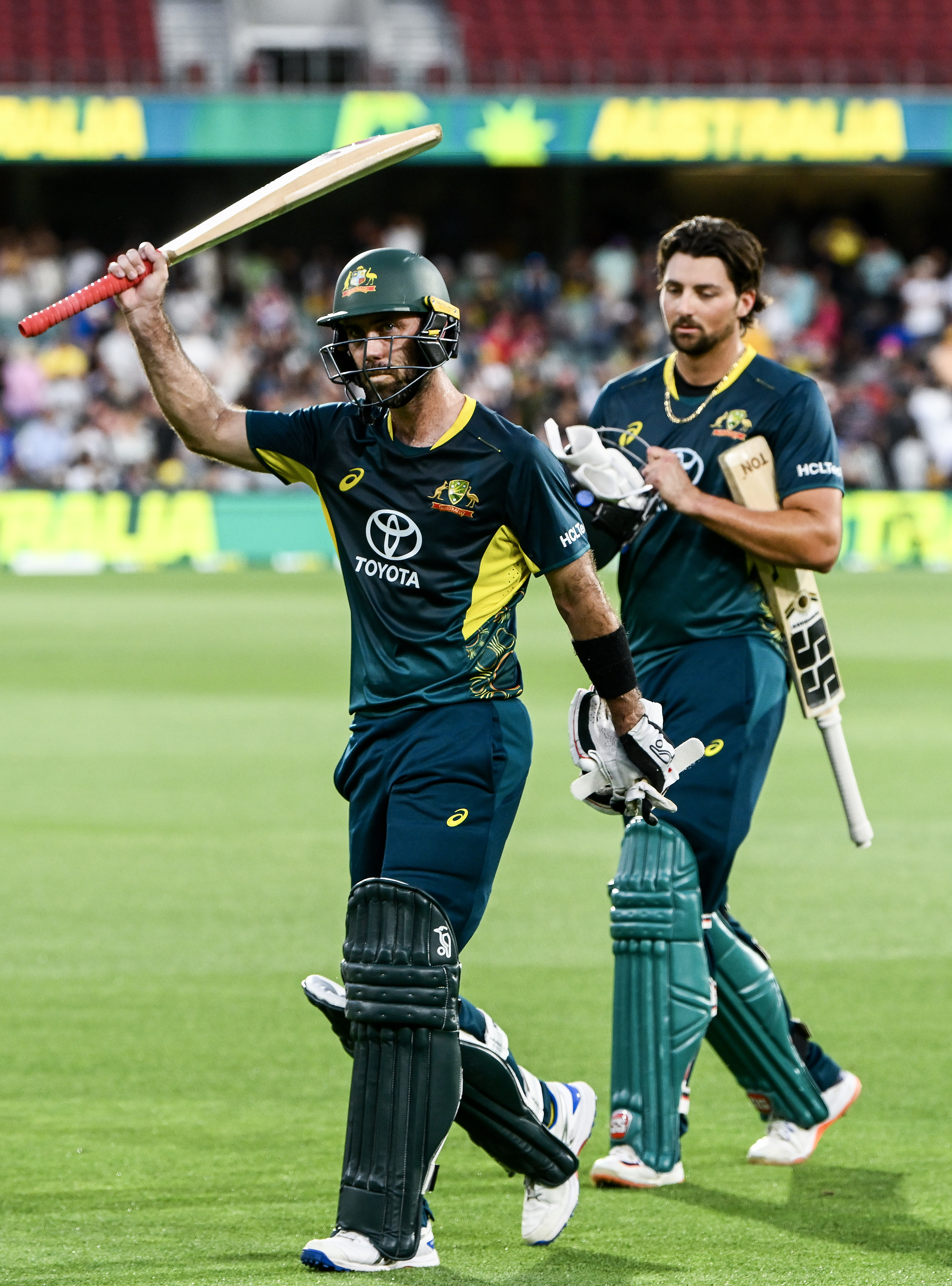 Glenn Maxwell now sits with the equal-most T20I centuries, with five to his name.