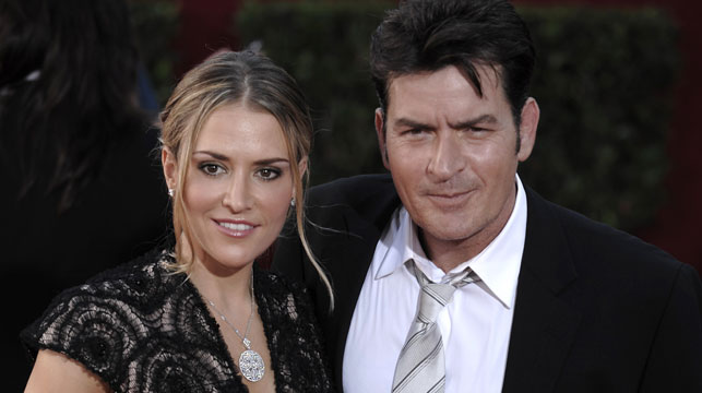 Brooke Mueller and Charlie Sheen in 2009. (AAP)
