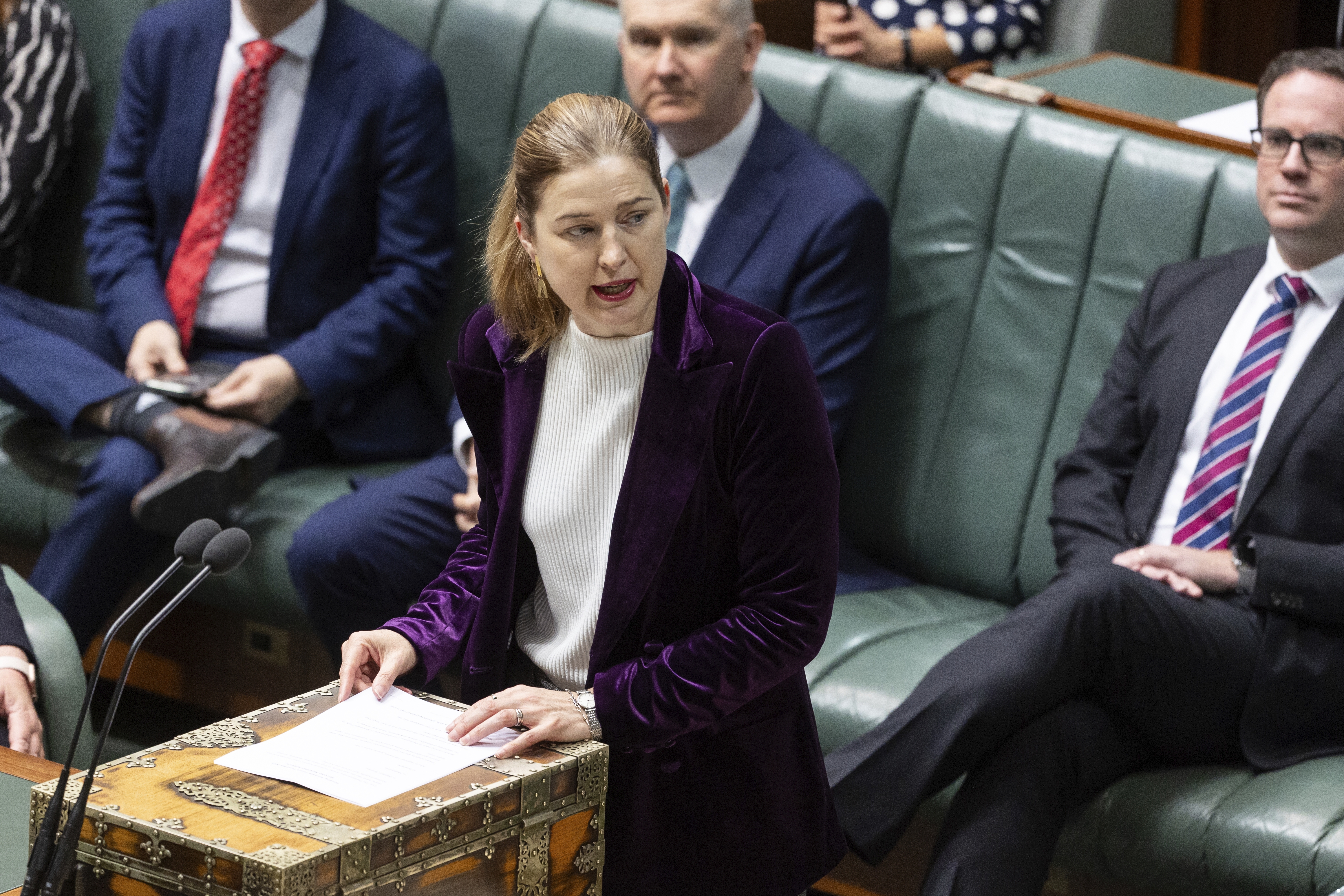 Julie Collins speaks in parliament