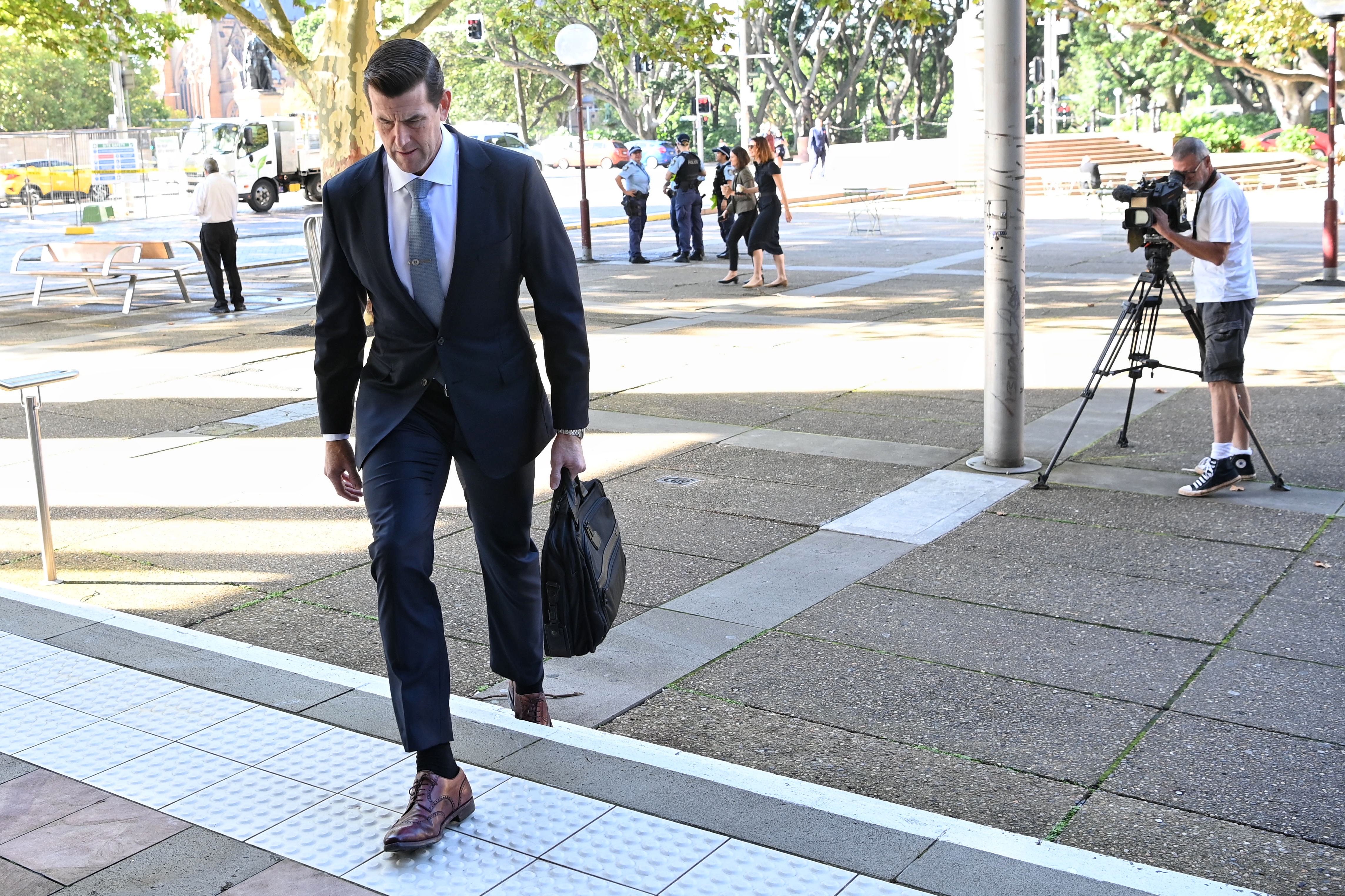 Ben Roberts-Smith arrives at Federal Court. 