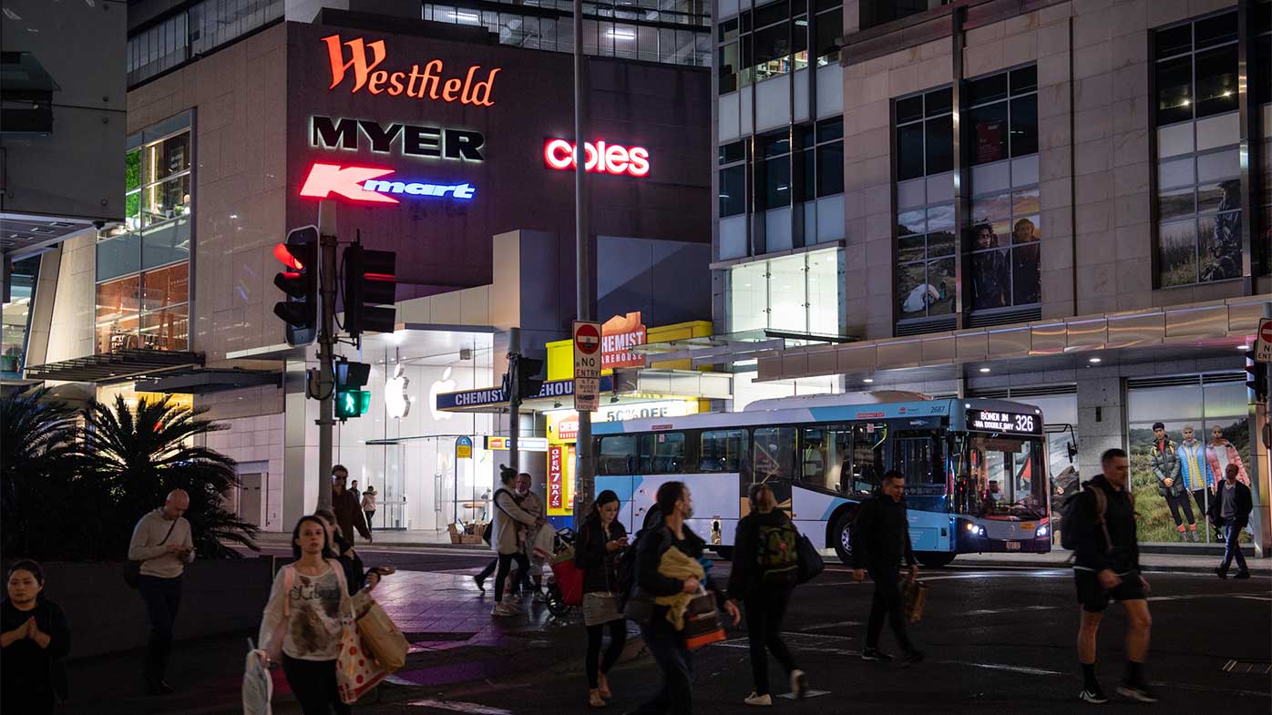 A man caught coronavirus from a 'fleeting' encounter with another shopper at Westfield Bondi.