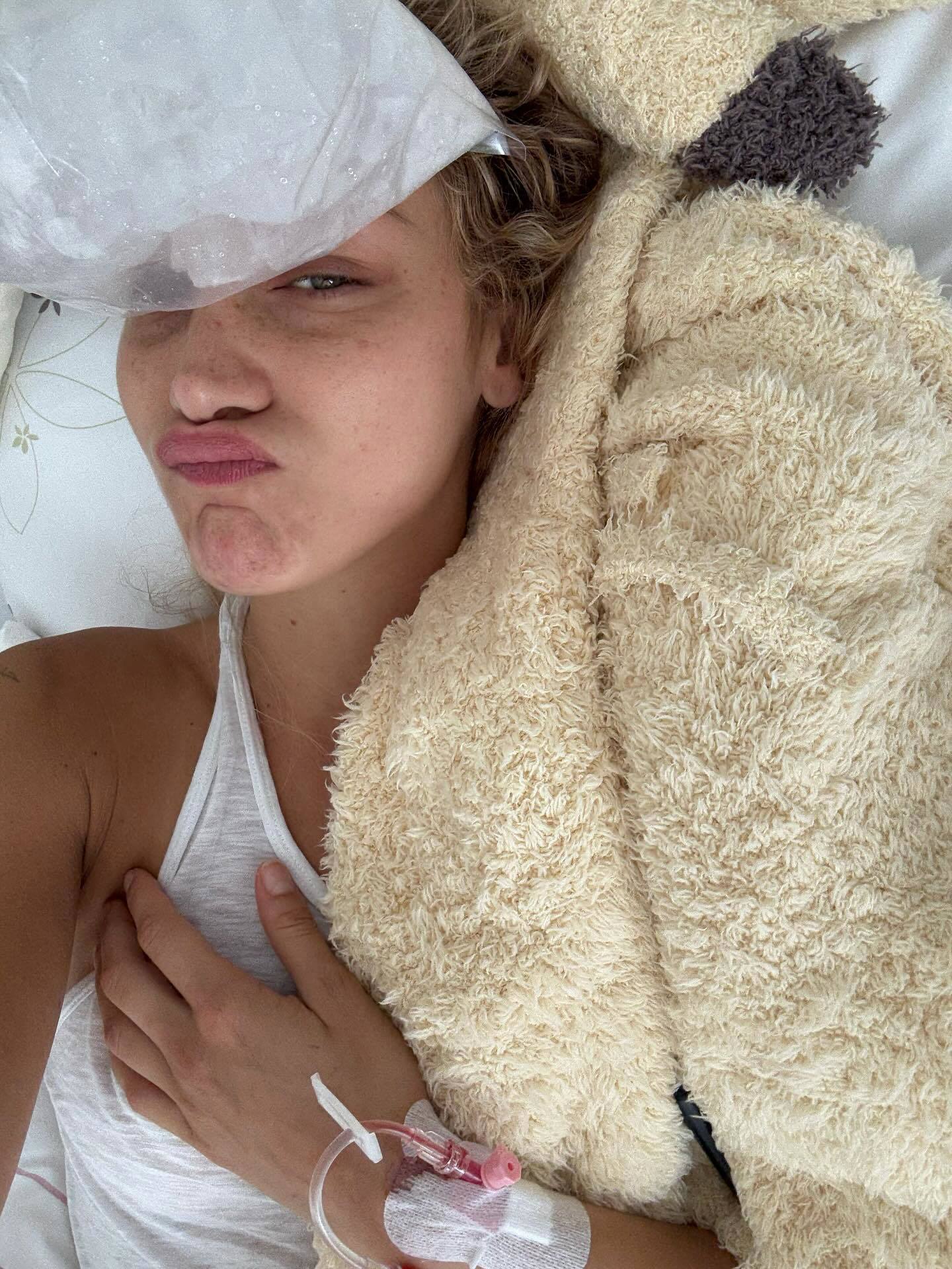 Bella Hadid shares photos of her during undisclosed medical treatment
