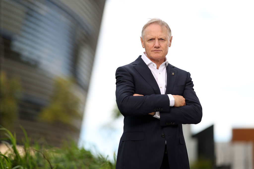 New Wallabies coach Joe Schmidt at Allianz Stadium.