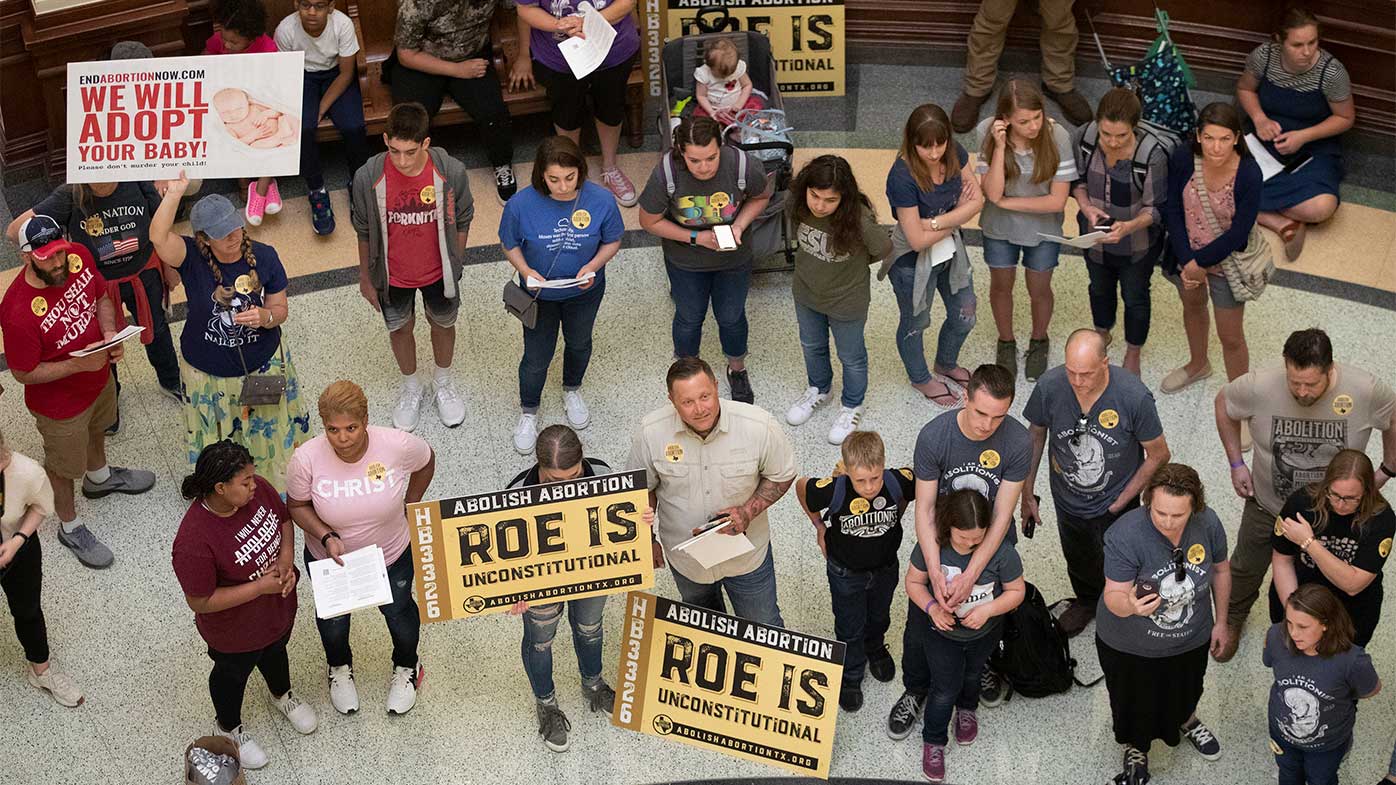 Manifestantes antiaborto presionan para que se prohíba el procedimiento en el estado de Texas.