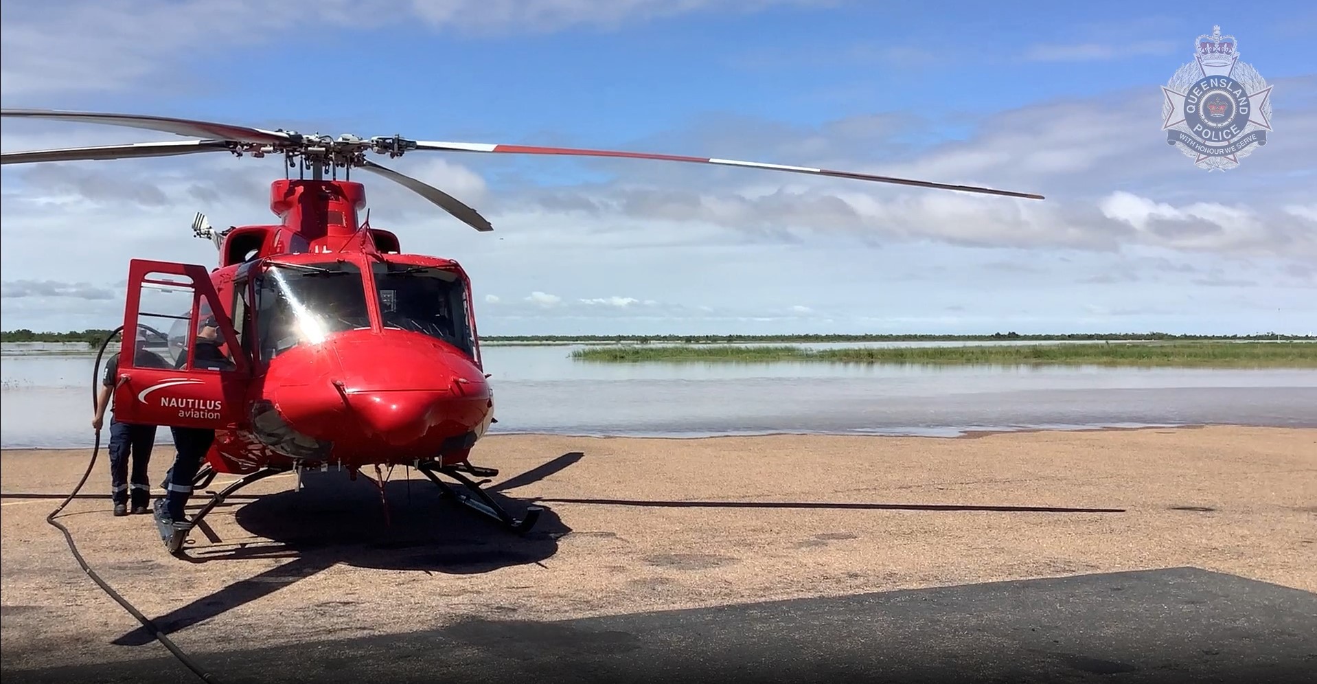 Parts of western Queensland are underwater as a tropical low moves across the state.