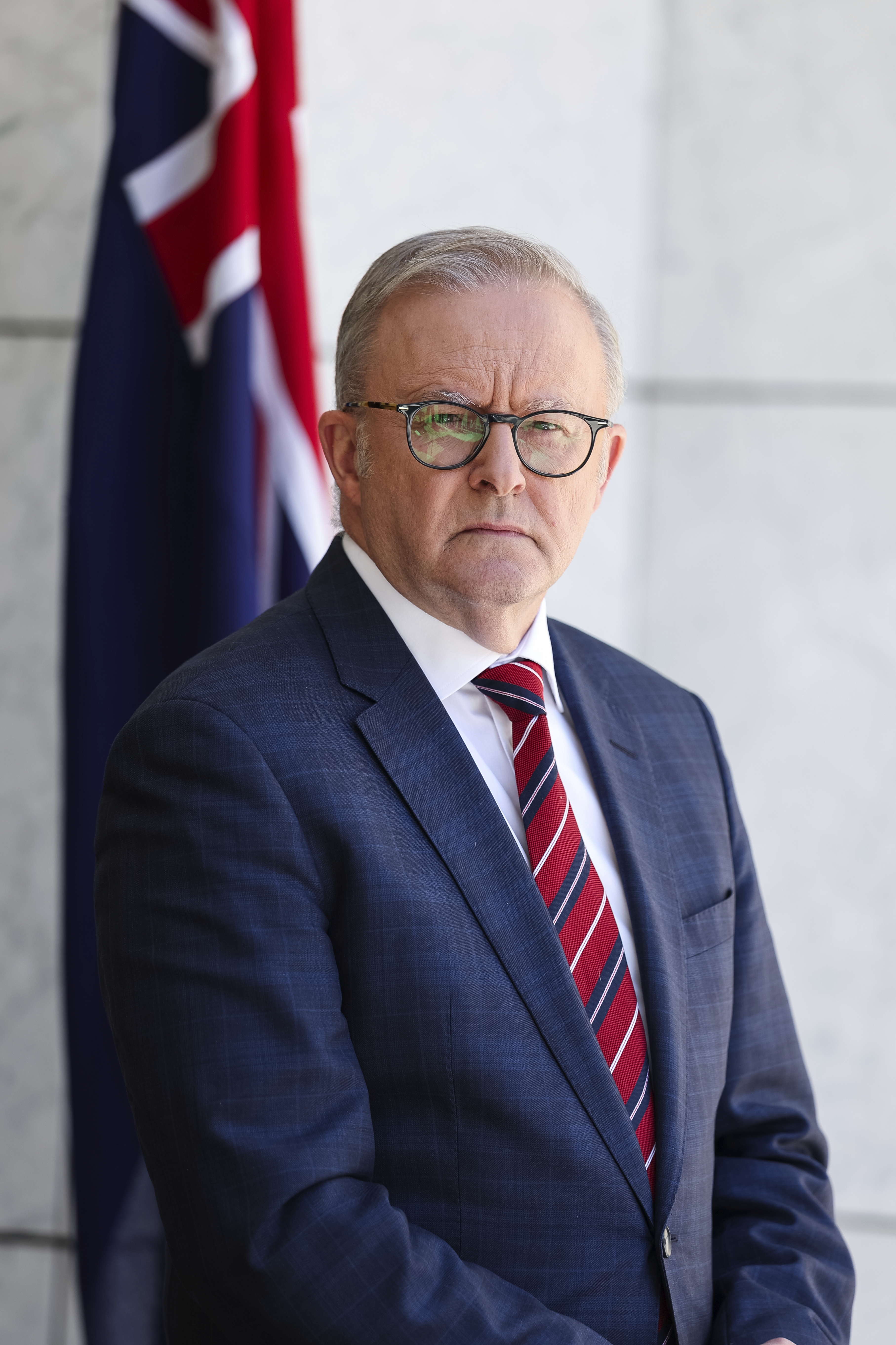 Prime Minister Anthony Albanese during a press conference at Parliament House in Canberra on Monday 22 December 2025. fedpol Photo: Alex Ellinghausen