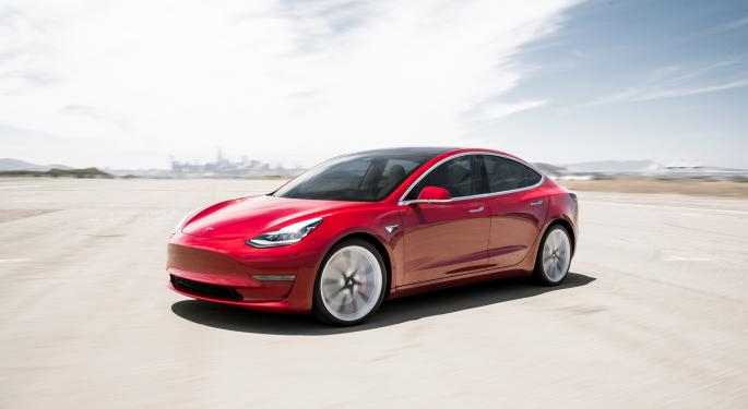 Daniel Pearce said his father had only received the $110,000 red Tesla 3 Performance (similar model photographed here) just before Christmas.