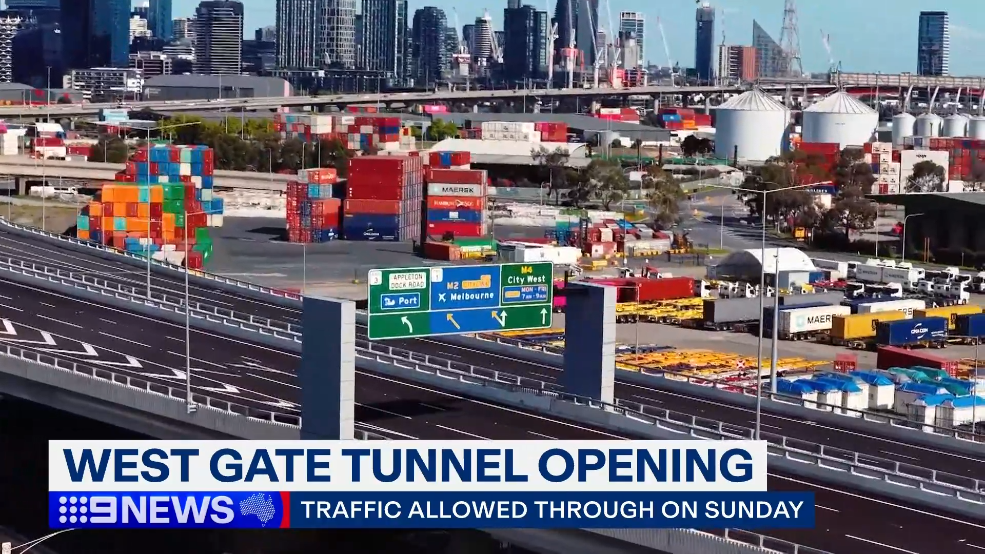 The $10.2 billion project promises to get more than 9000 of trucks off local roads and save drivers up to 20 minutes on travel time when it opens on Sunday.