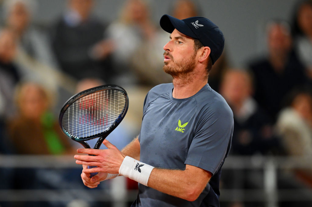 Andy Murray reacts against Stan Wawrinka. French Open 2024 Roland Garros.