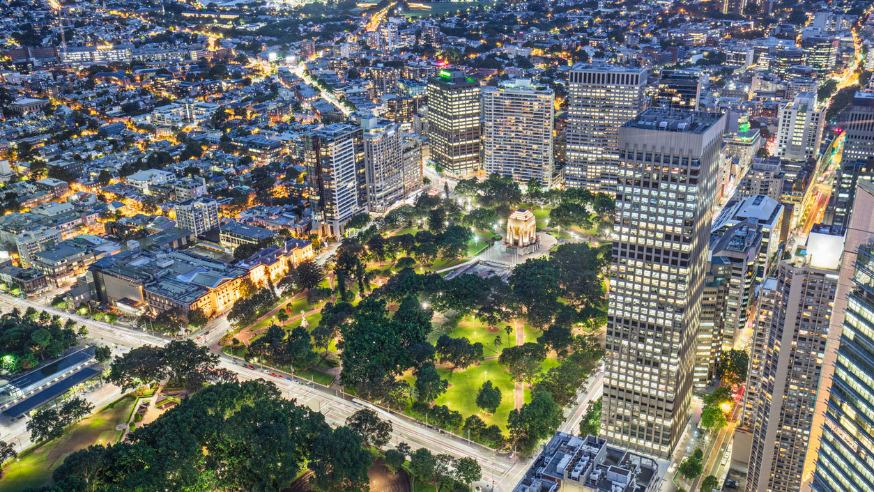 Sydney's Hyde Park at dusk. Life in Australia is becoming more expensive and we are paying more tax.