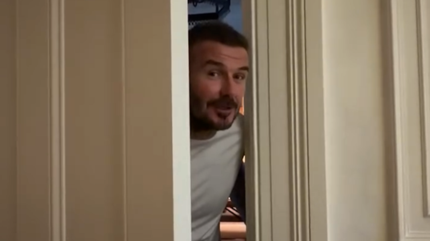 David Beckham recreates viral moment over Victoria Beckham Christmas tree
