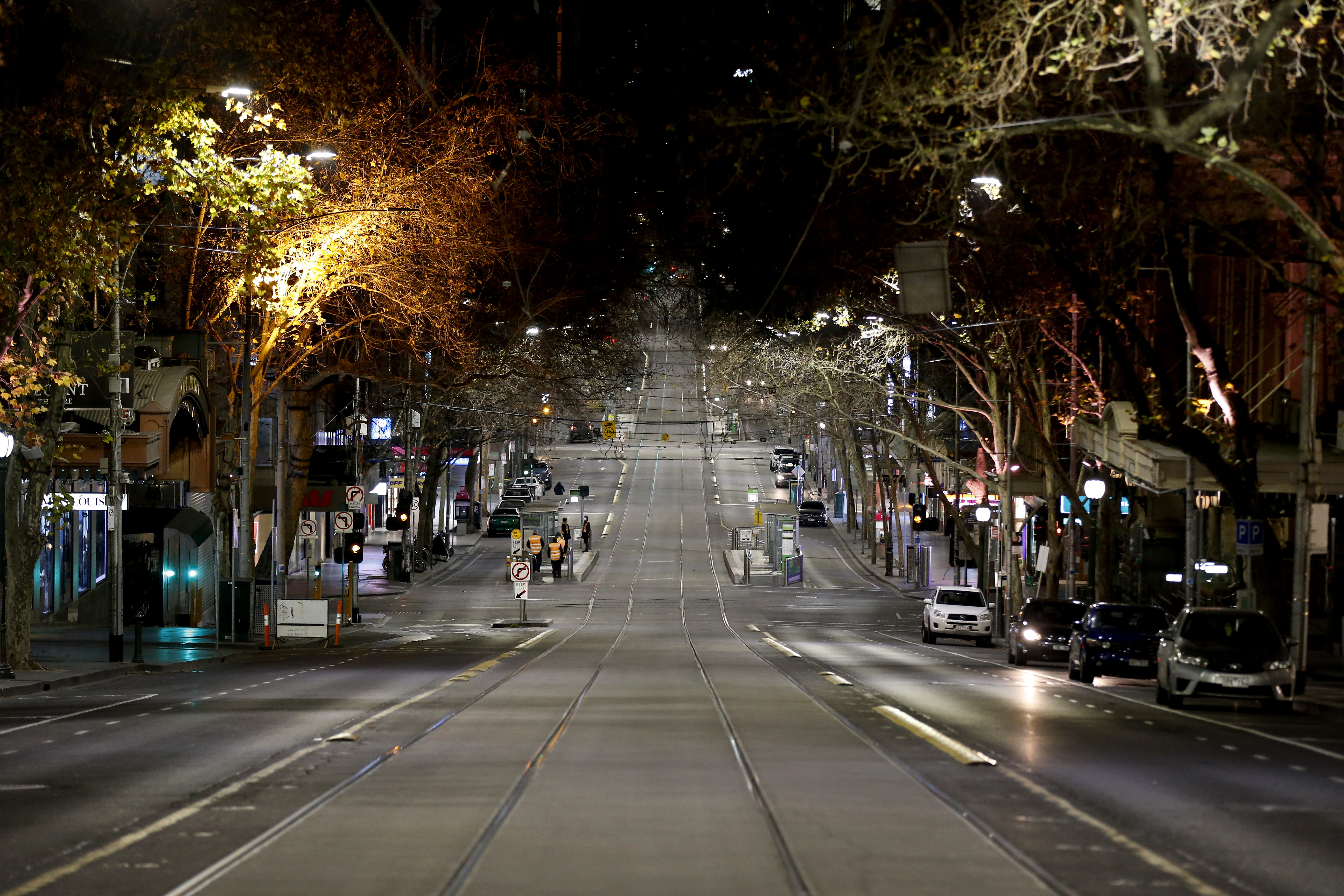 Melbourne's empty streets under lockdown and curfew – in pictures, Australia news