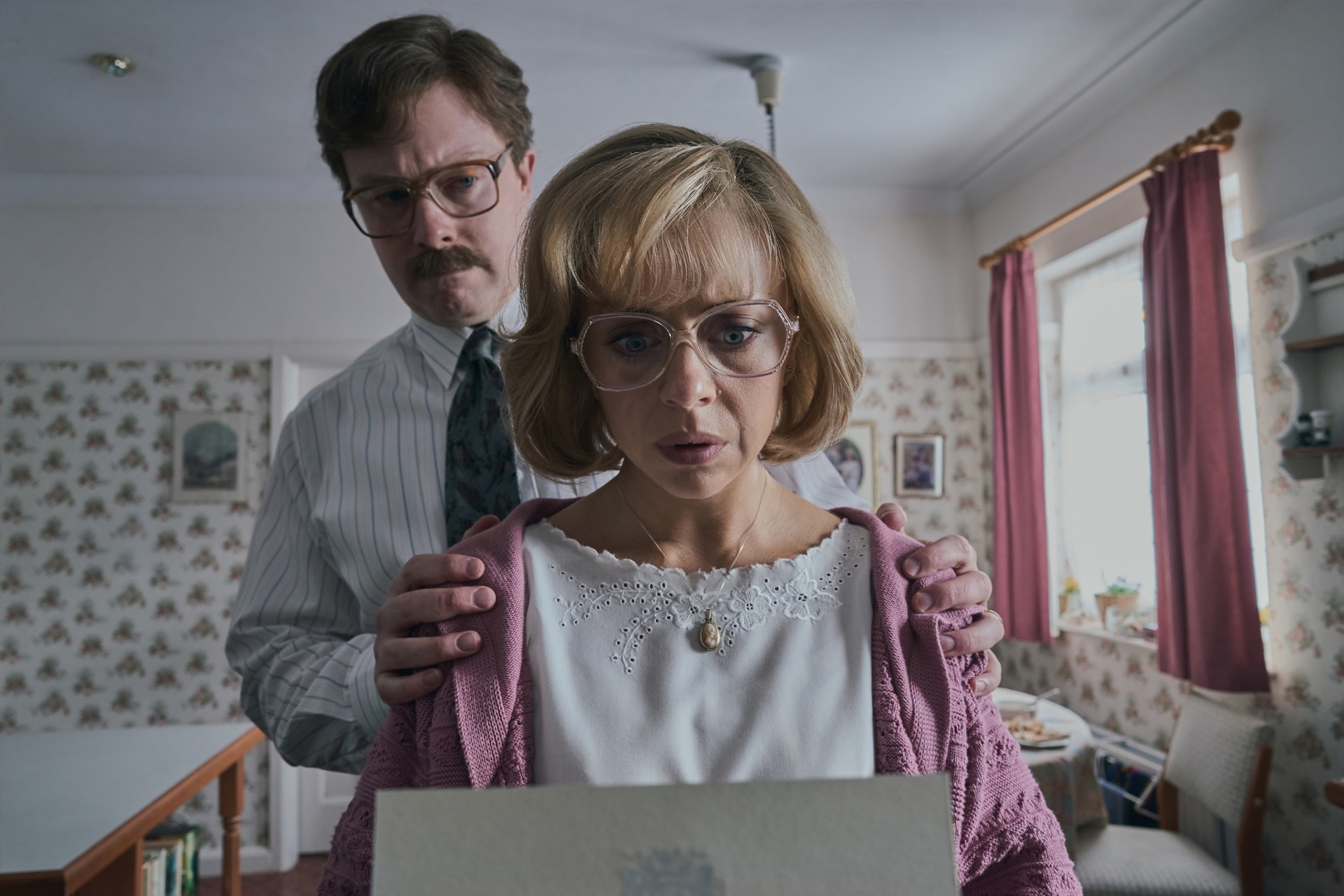 HBO Original series Harry Potter and the Philosopher's Stone first look Daneil Rigby and Bel Powley as Mr and Mrs Dursley