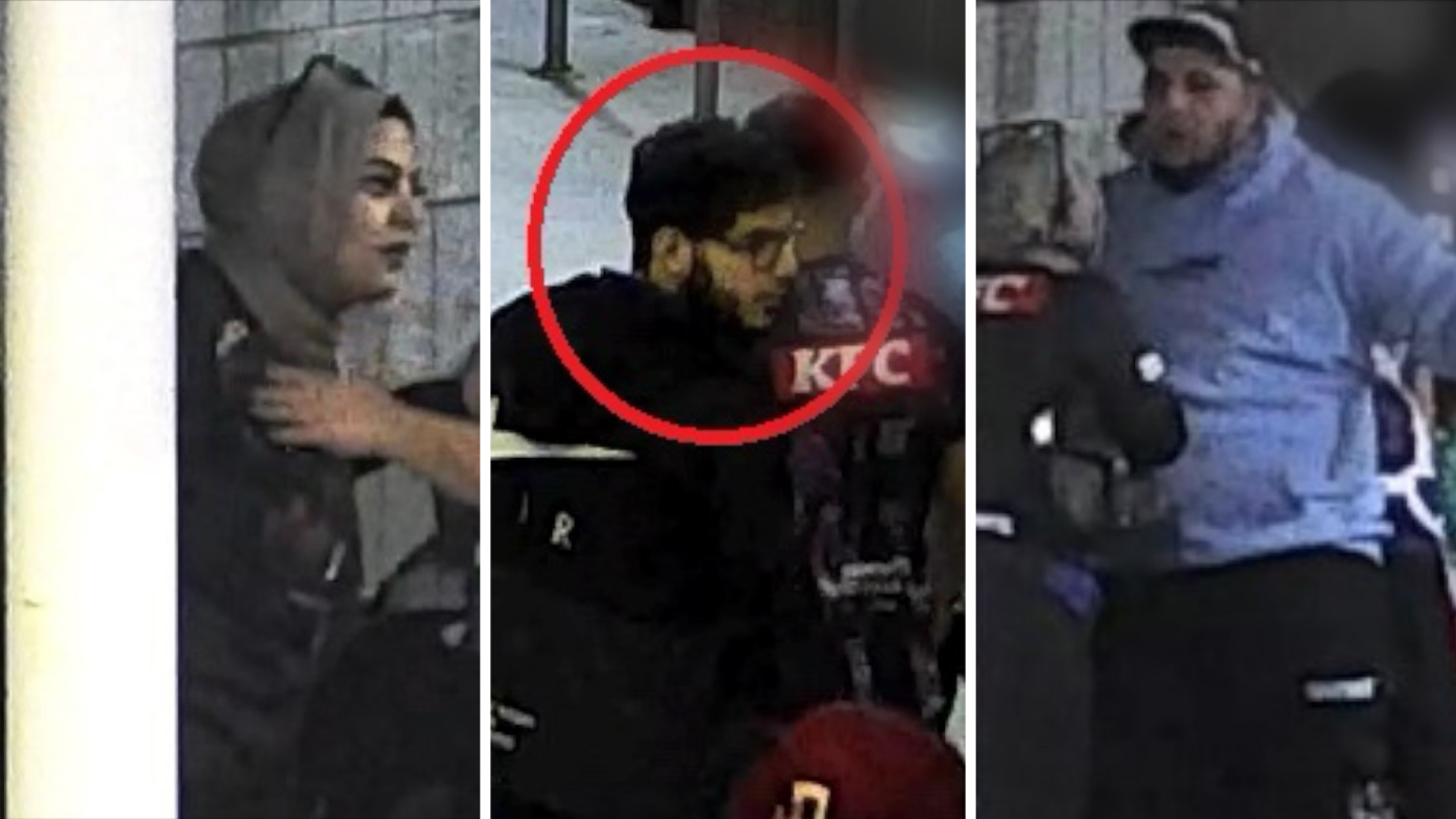 Eight sought after woman knocked out at football match