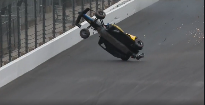 Colton Herta walks away from 'frightening' crash during Indianapolis 500 practice