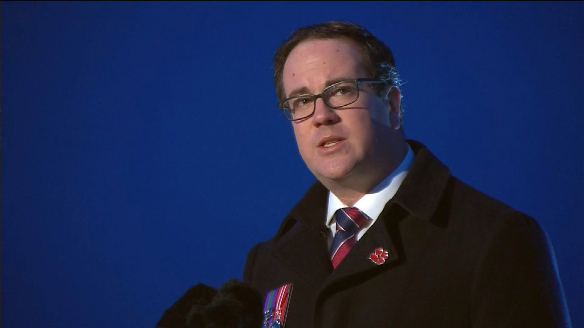 Veterans Affairs Minister Matt Keogh at the Gallipoli dawn service, April 25, 2023.