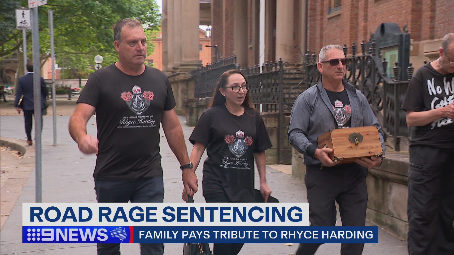 Family of road rage victim Rhyce Harding paid tribute to him ahead of the alleged drivers sentence.