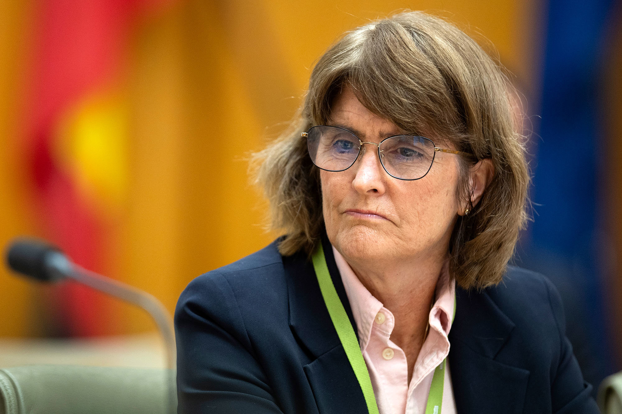 Michele Bullock during a hearing with the Standing Committee on Economics at Parliament House in Canberra on Friday 21 February 2025. 