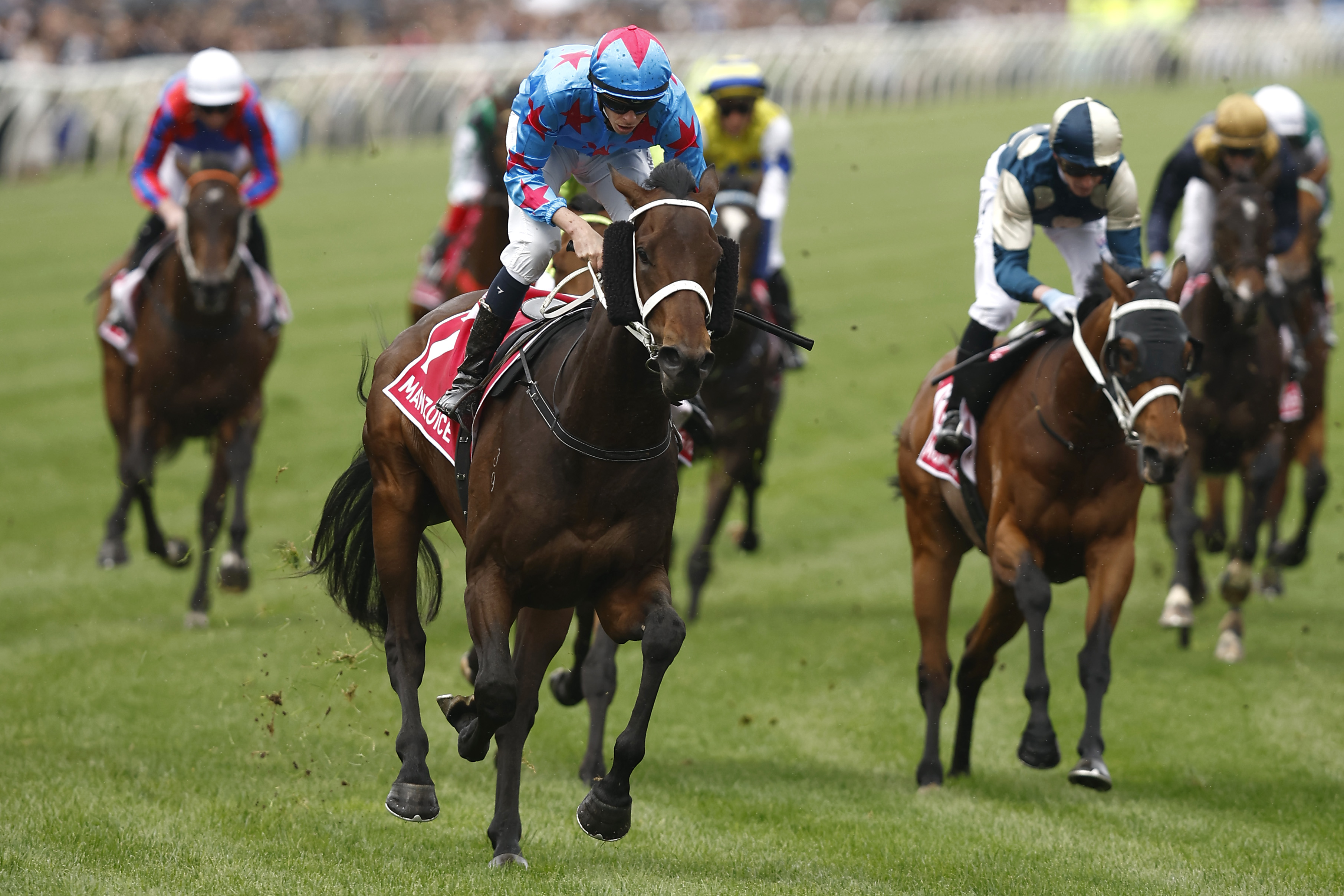 Victoria Derby Day 2022 Winner, results, Manzoice, Sharp 'N' Smart