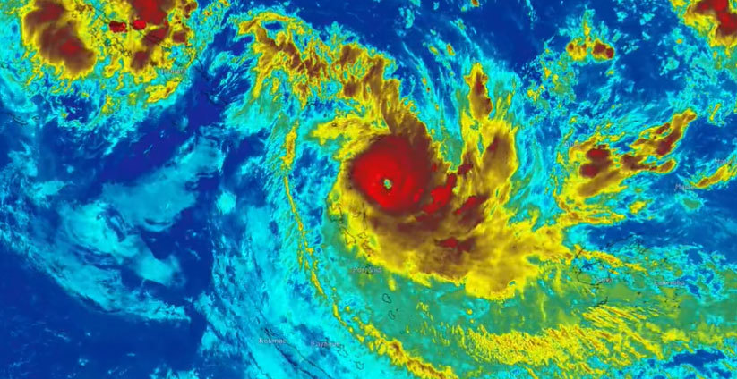 Tropical Cyclone Lola is upgraded to Category 5