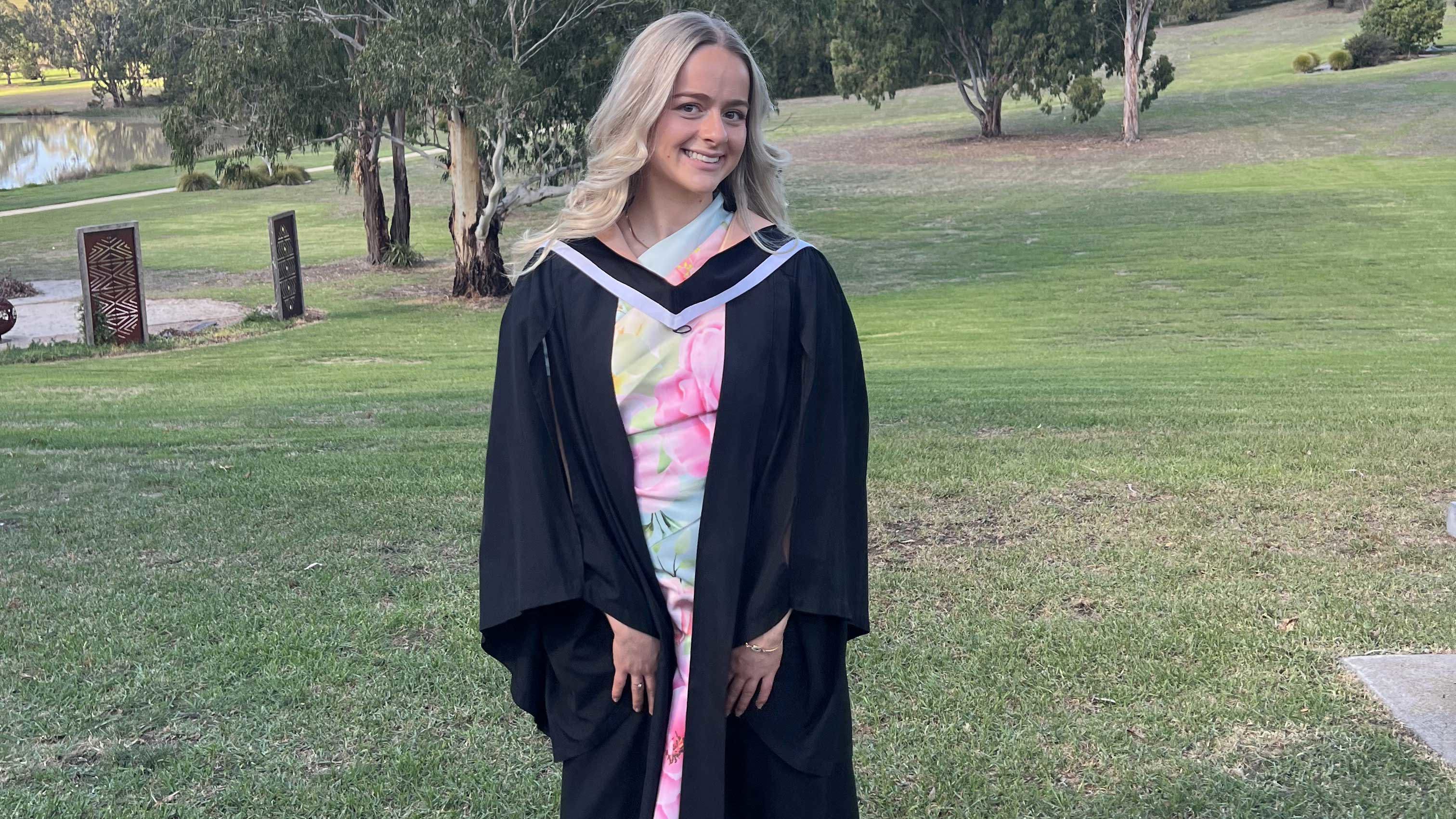 Zoe Kapolos graduated with a nursing degree last year.