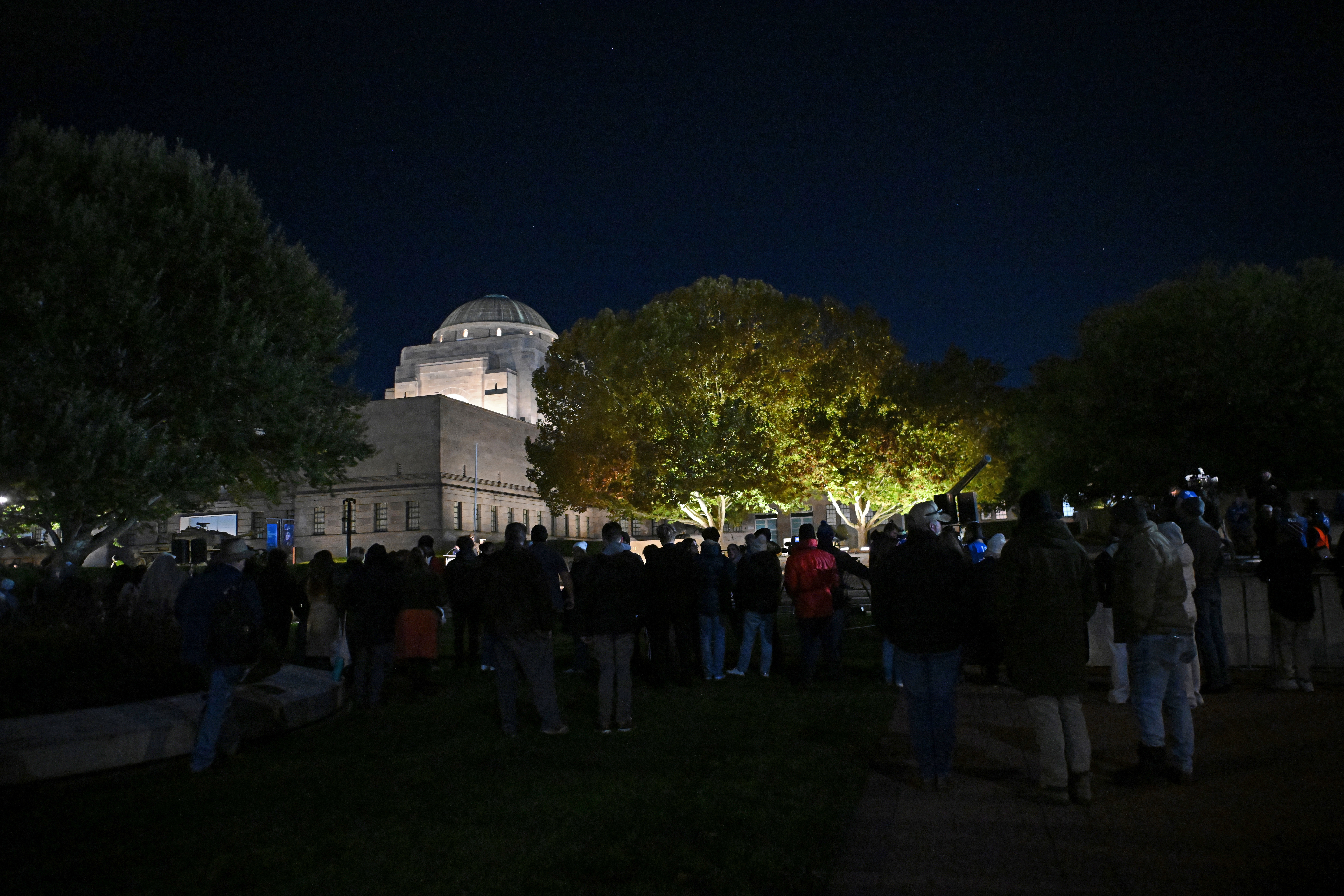 Dawn Service is held at the Australian War Memorial on April 25, 2024 in Canberra, Australia. 