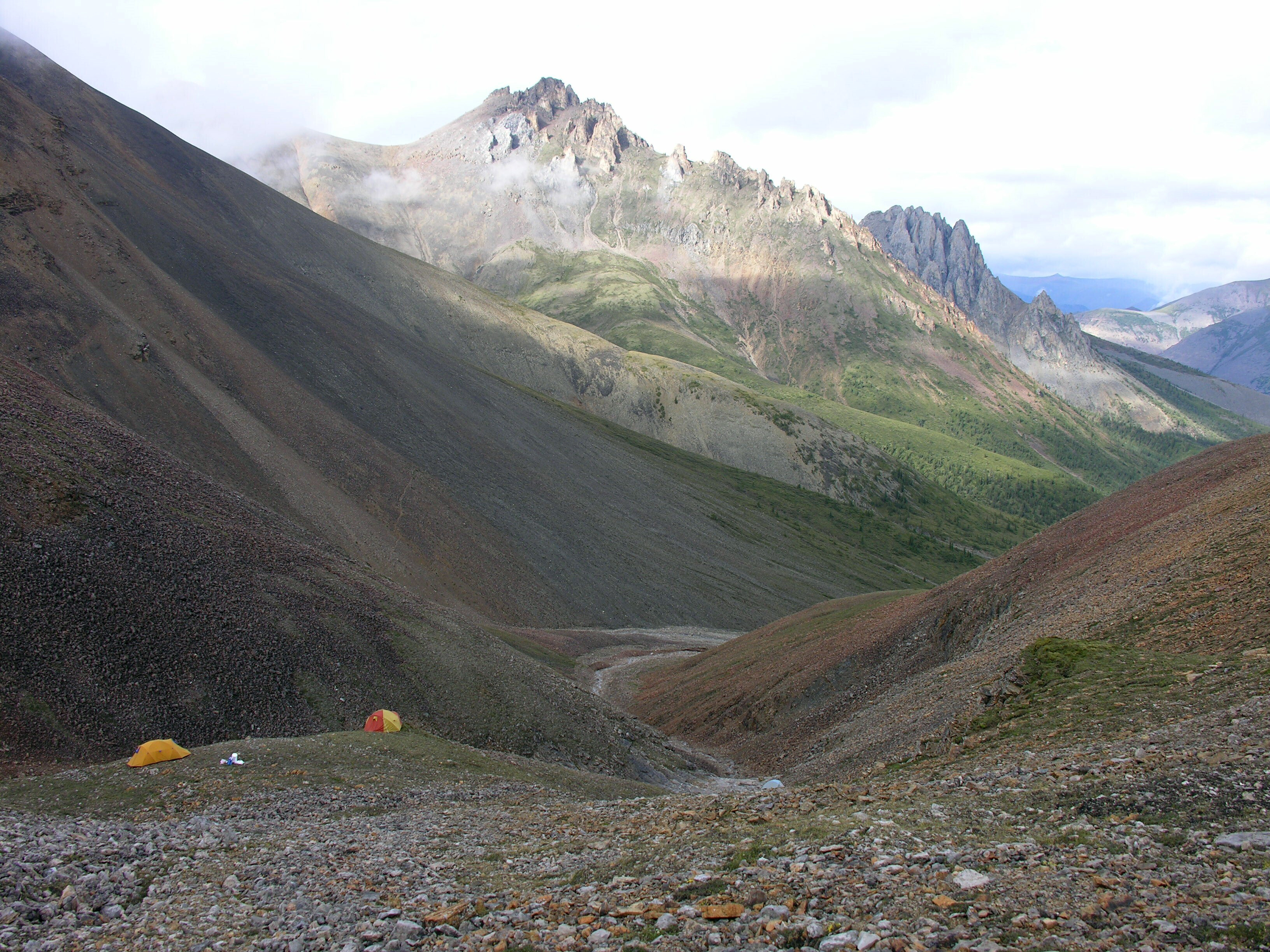 Around a billion years ago, this region of northwest Canada, now defined by steep mountains, was a prehistoric marine environment.