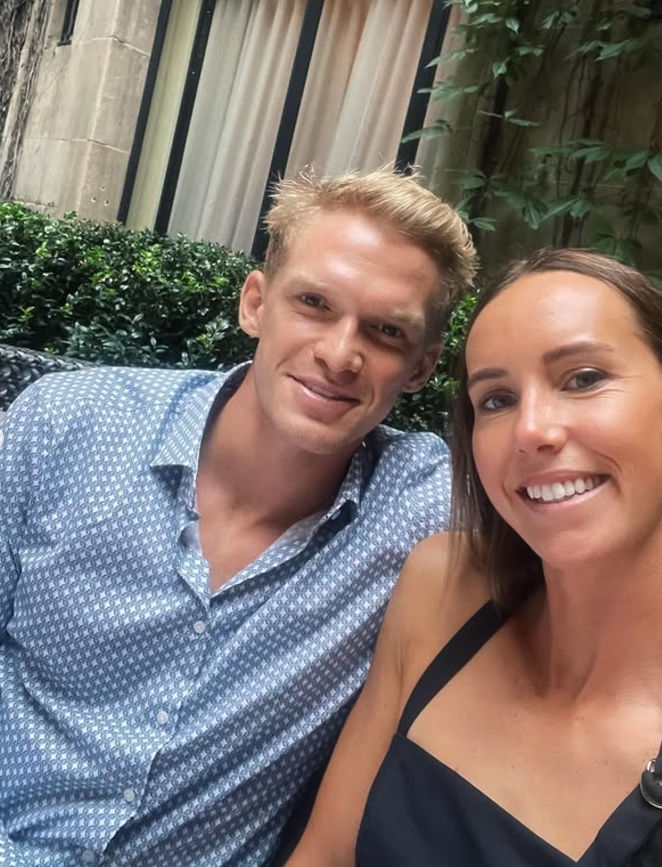 Emma McKeon and her partner, swimmer and singer Cody Simpson.
