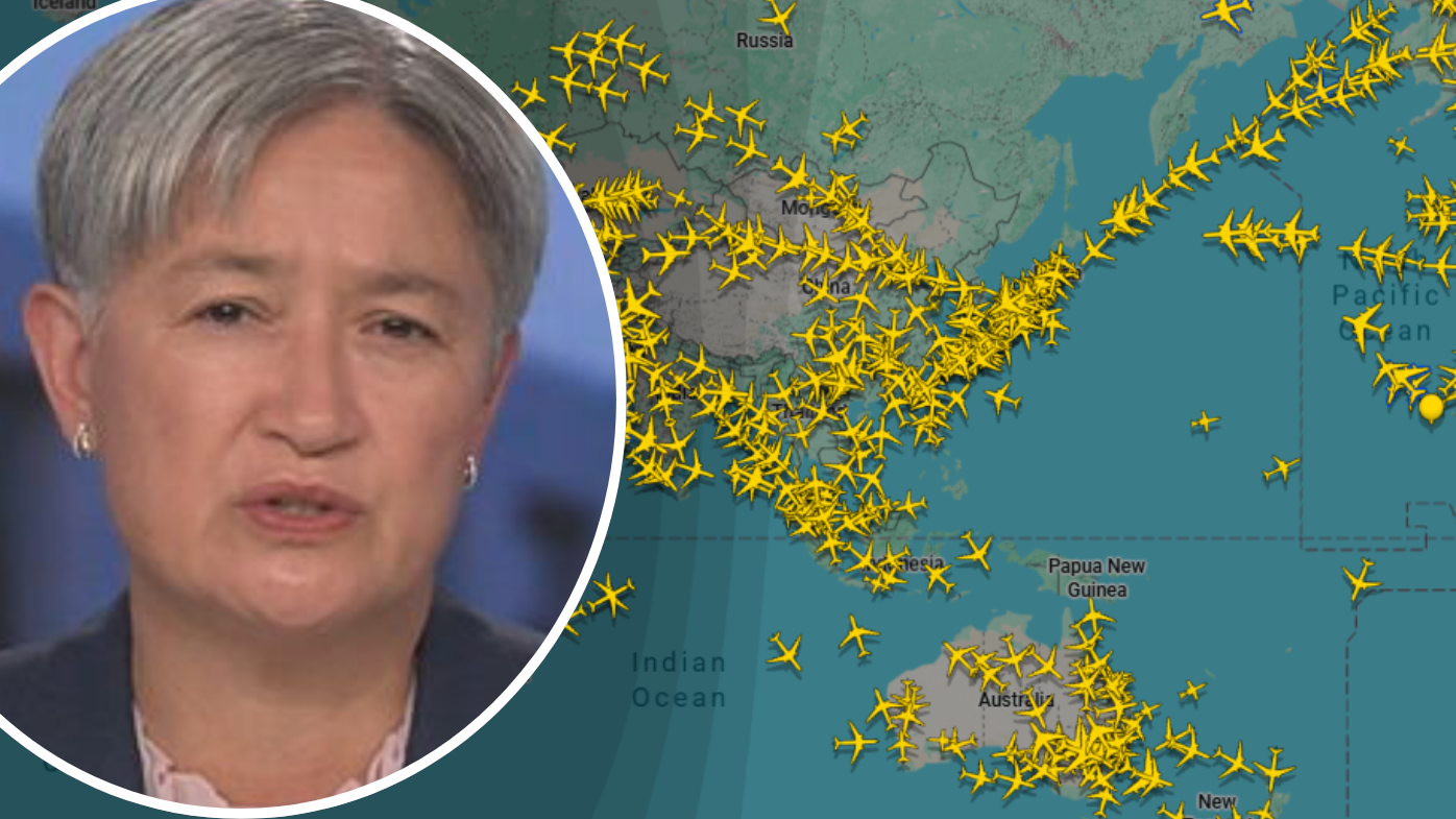 Penny Wong/Flight radar