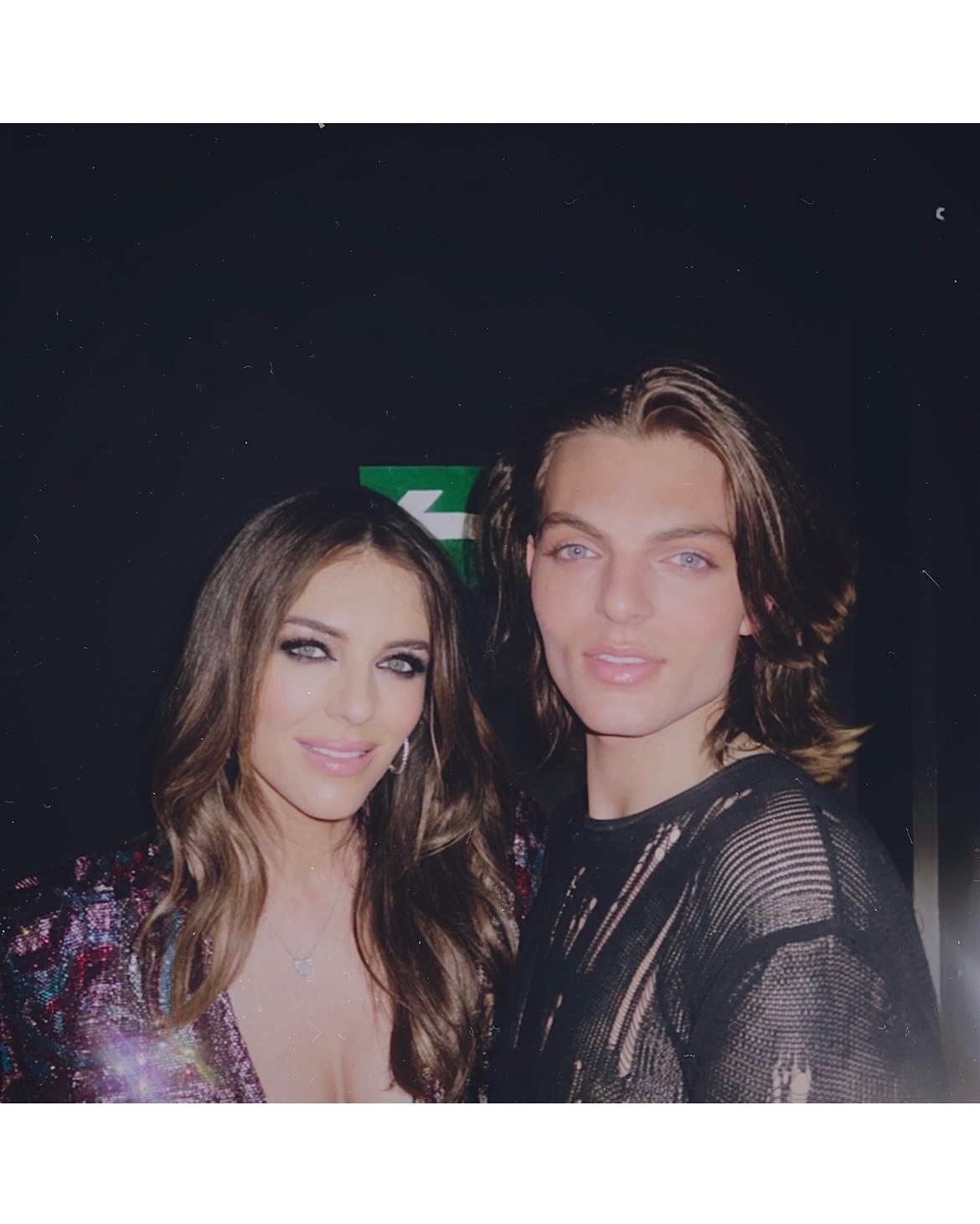 Elizabeth Hurley and Damian Hurley at the premiere of Something Beautiful
