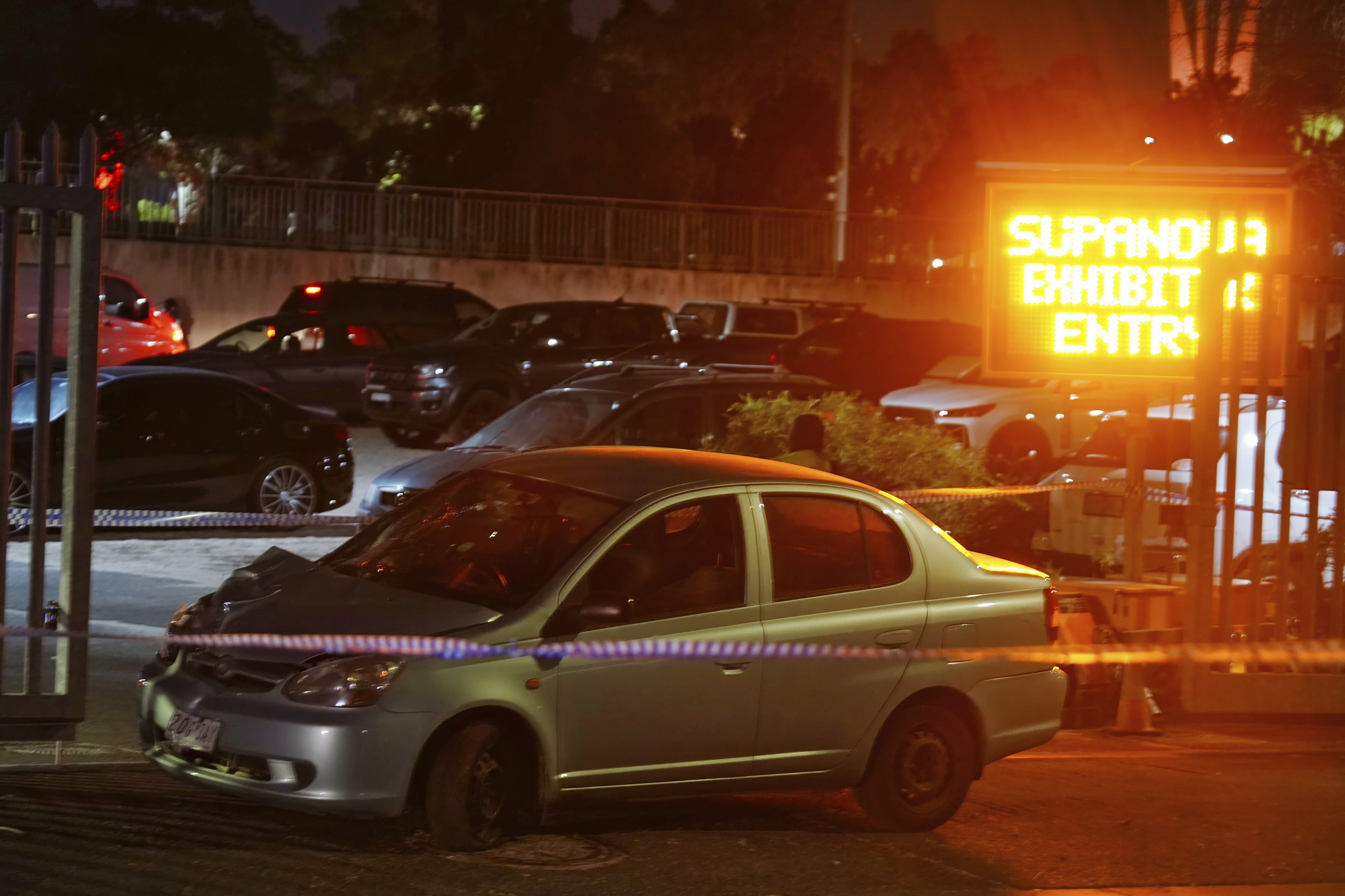 Scene of a car accident in Ascot Vale on Sunday 18 April 2026 outside the Supanova comic convention