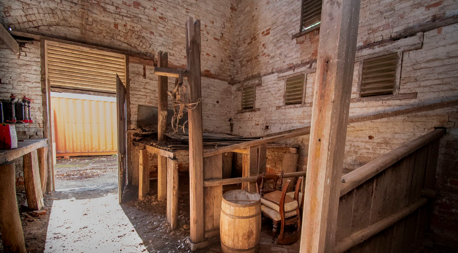 Historic pub in Victoria for sale but it comes without a roof or beer.