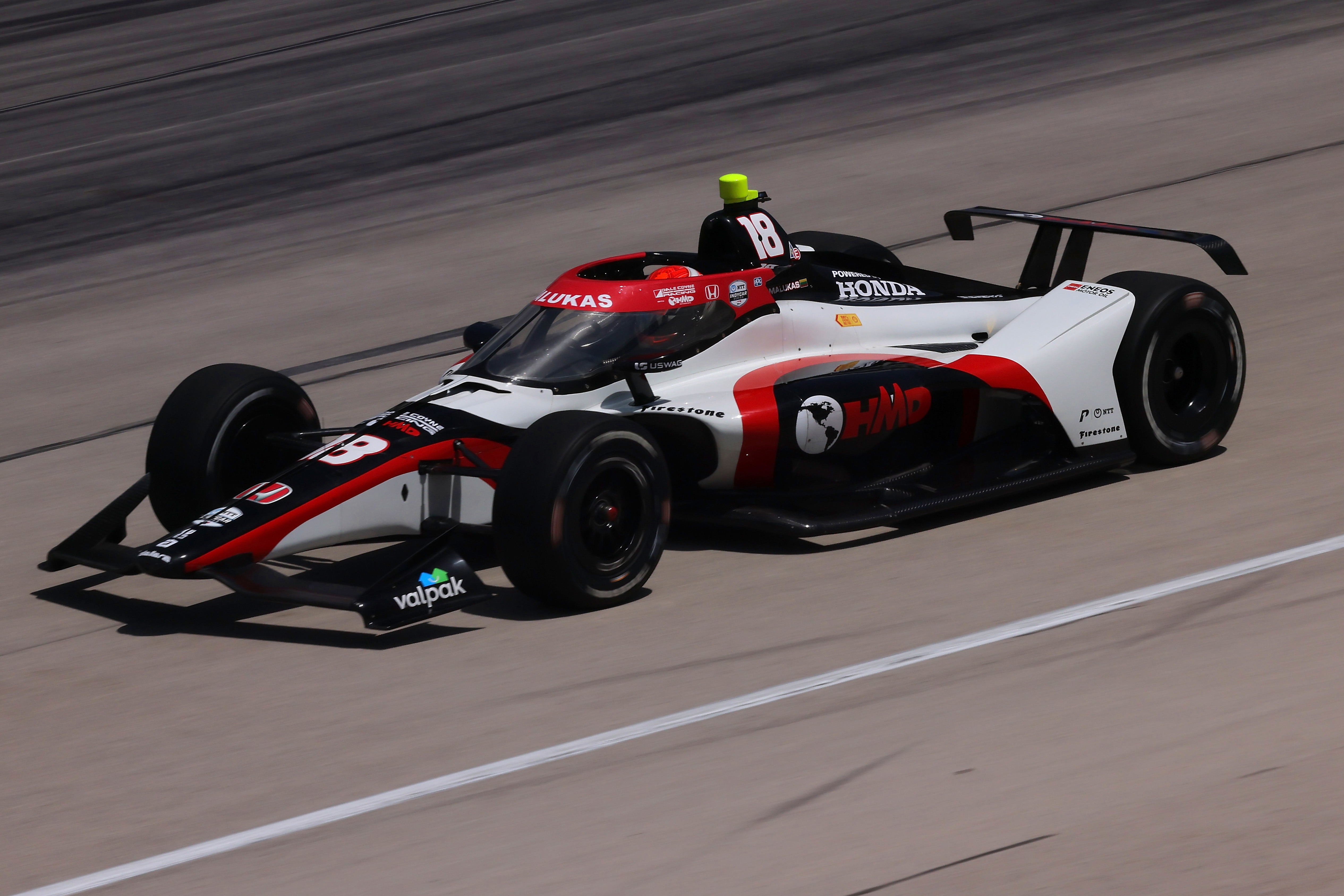 David Malukas finished fourth at Texas Motor Speedway.