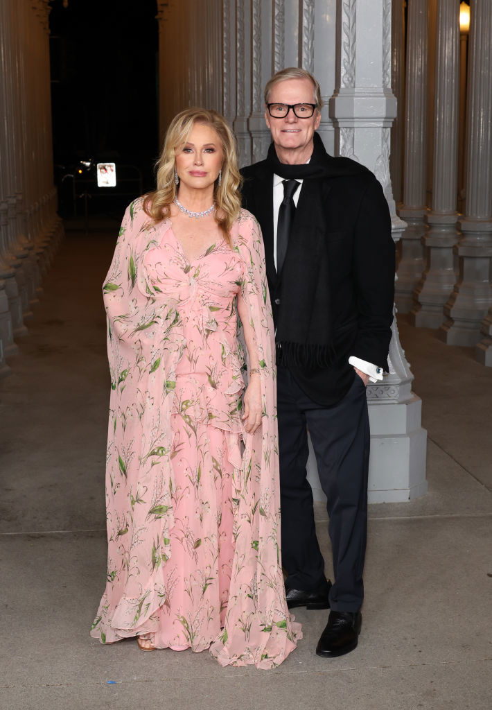 LOS ANGELES, CALIFORNIA - NOVEMBER 02: (L-R) Kathy Hilton and Rick Hilton attend the 2024 LACMA Art+Film Gala at Los Angeles County Museum of Art on November 02, 2024 in Los Angeles, California. (Photo by Monica Schipper/Getty Images)