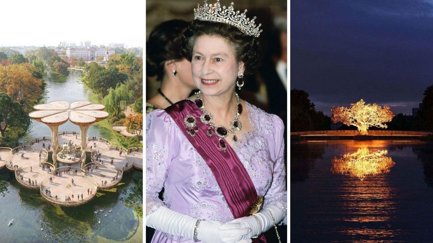 Shortlisted designs for memorial to Queen Elizabeth II unveiled