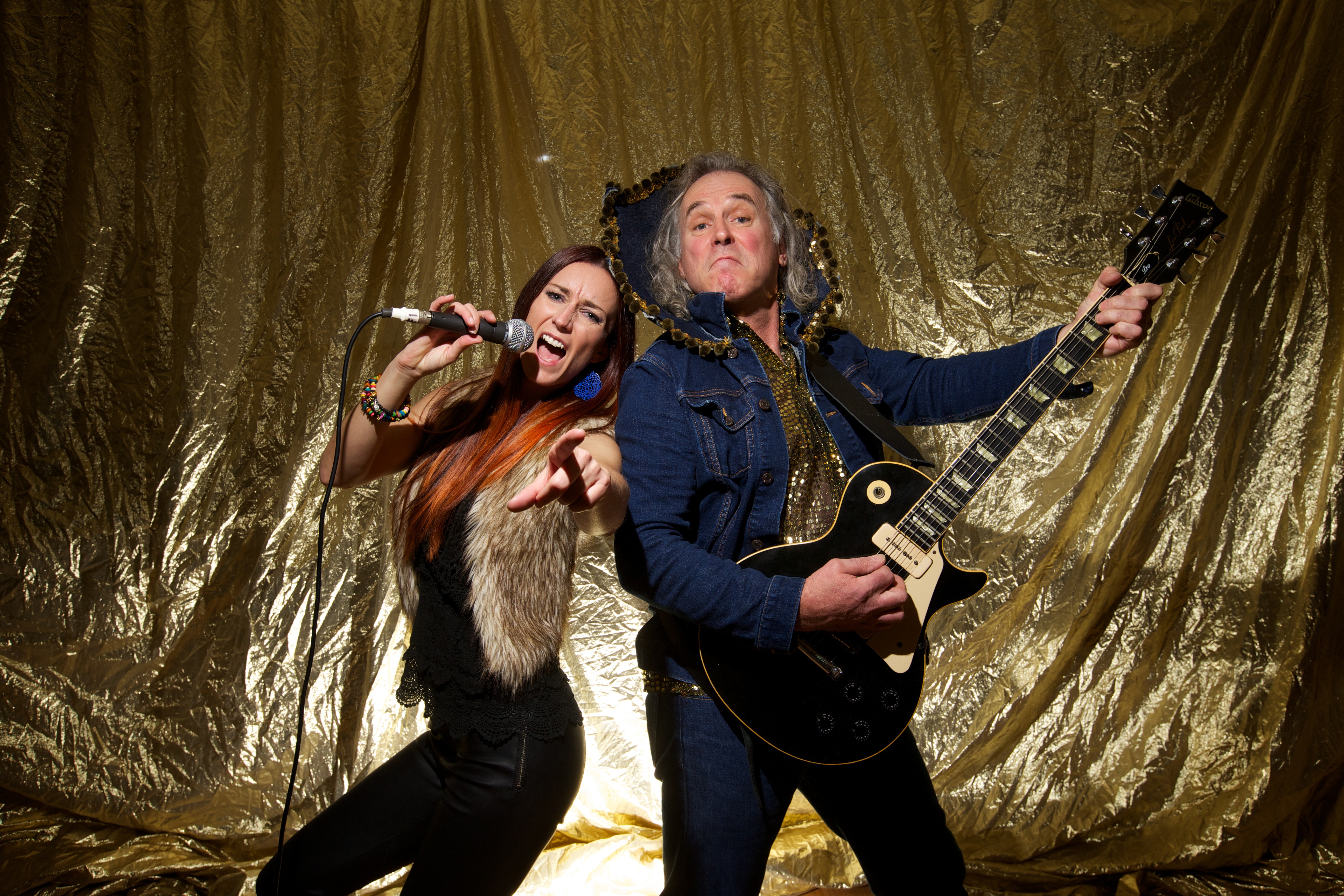 Australian 70's rock icon Bob 'Bongo' Starkie, guitarist from the engine room of the legendary Skyhooks and Laura Davidson in a night of Skyhooks hits to celebrate the 40th anniversary of their record-breaking debut album. 17th June 2014. Photo by Jason South.
