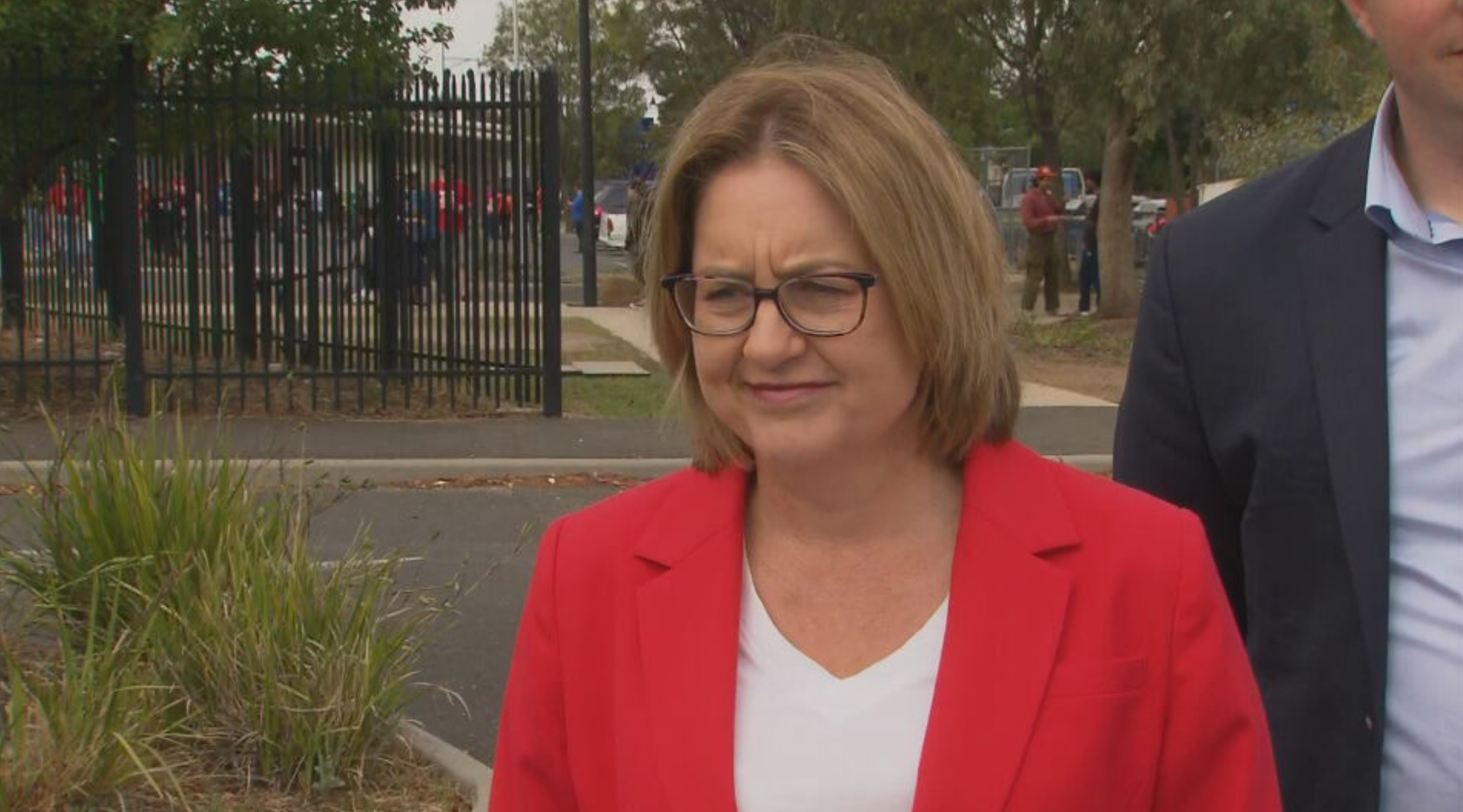 Jacinta Allan joined her candidate to campaign for votes in Werribee and knocked back concerns about losing the seat. 