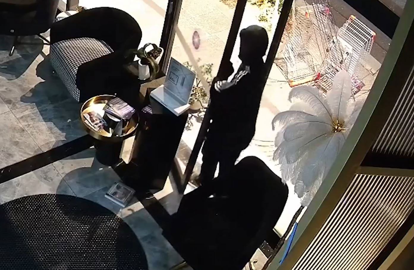 CCTV of Burwood fire
